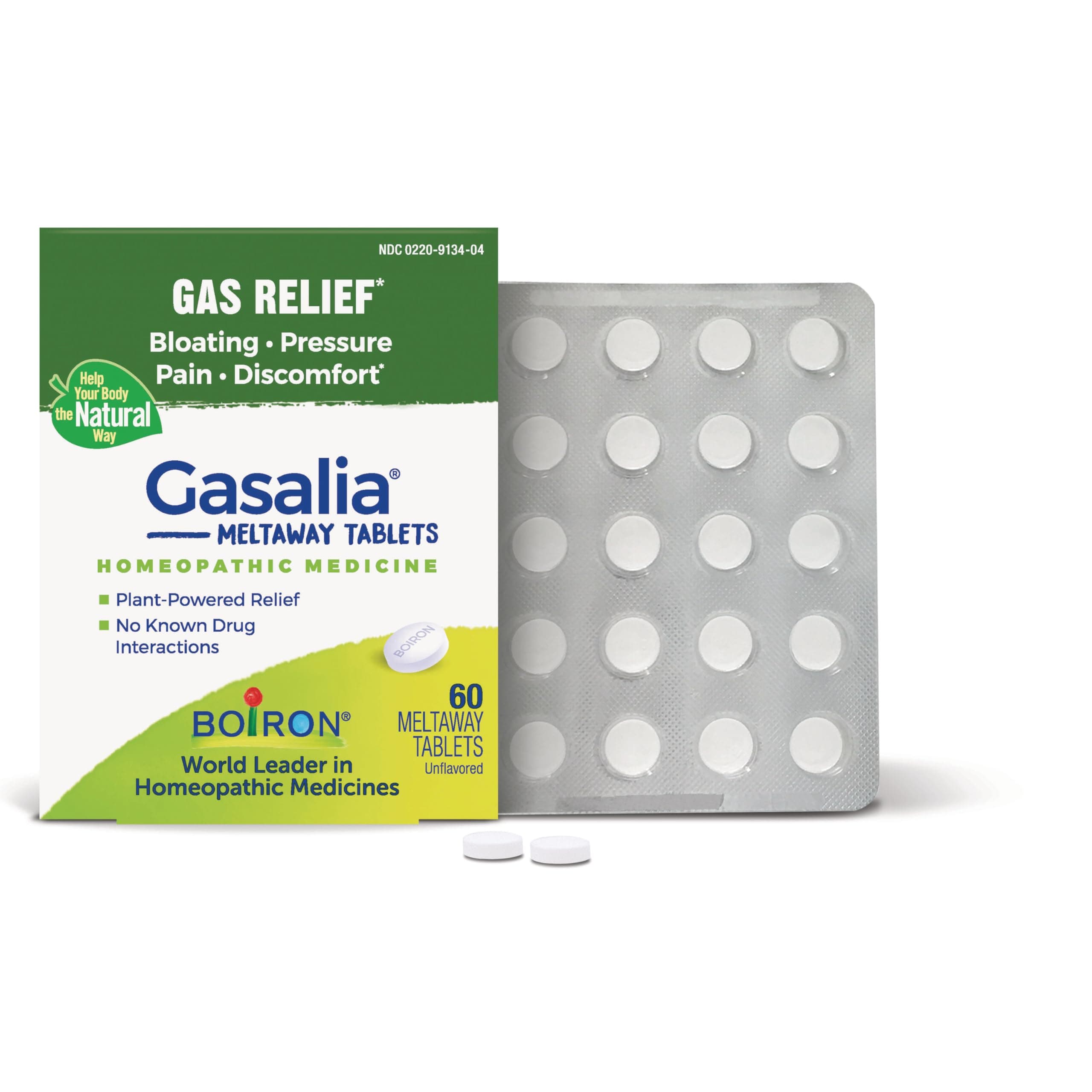 Boiron, Gasalia, Gas Relief, 60 Quick-Dissolving Tablets