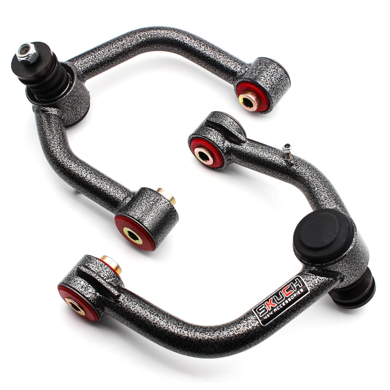 Front Upper Control Arms with Ball Joint for 2-4" Lift 2000-2006 Toyota Tundra,2001-2007 Toyota Sequoia Tubular Leveling Lift Ball Joint Kit w/Pu Bushings