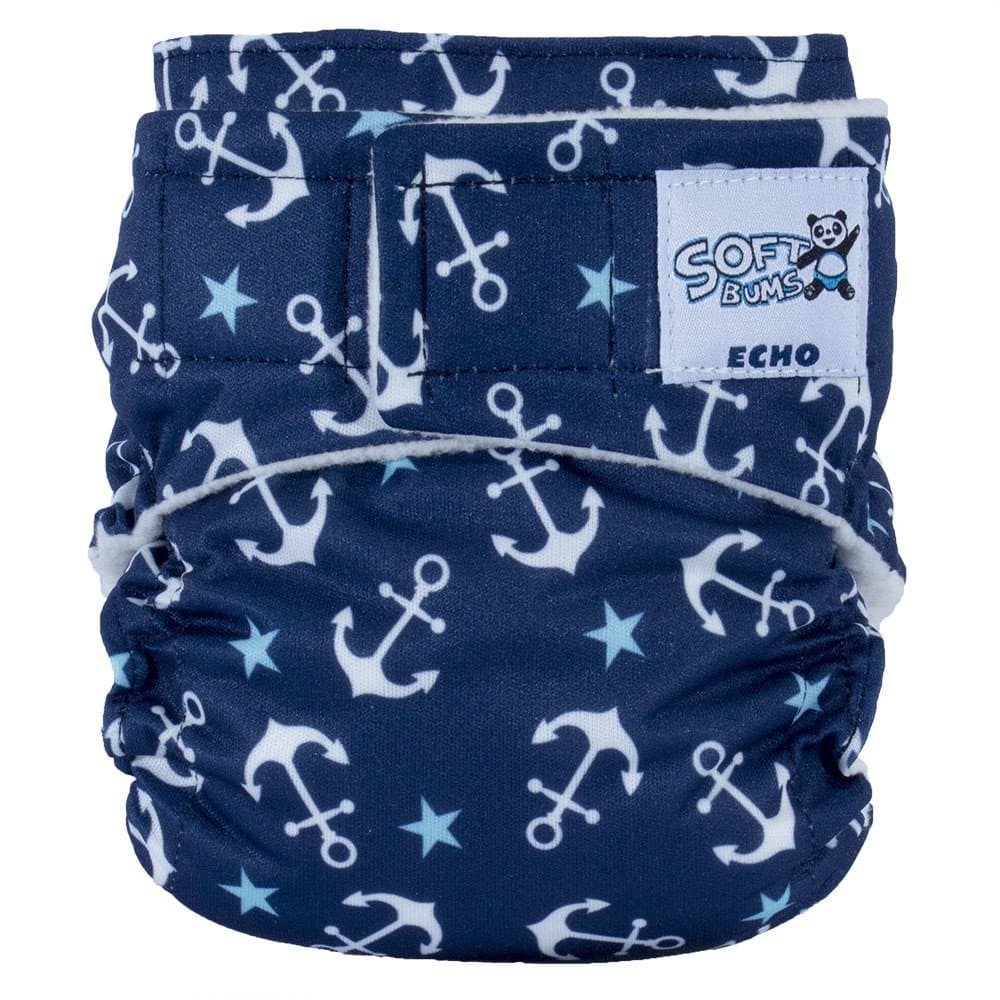 SoftBums Echo Shell with Hook and Loop, Little Captain