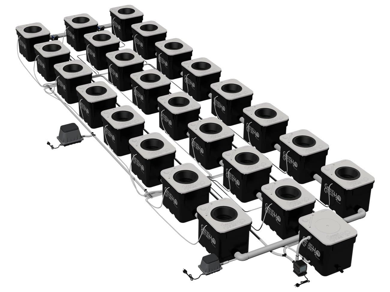 Under Current Evolution 24 XL UCE24XL - 24 site - 8" net pots - 8 gallon grow modules - 280 watt 120V