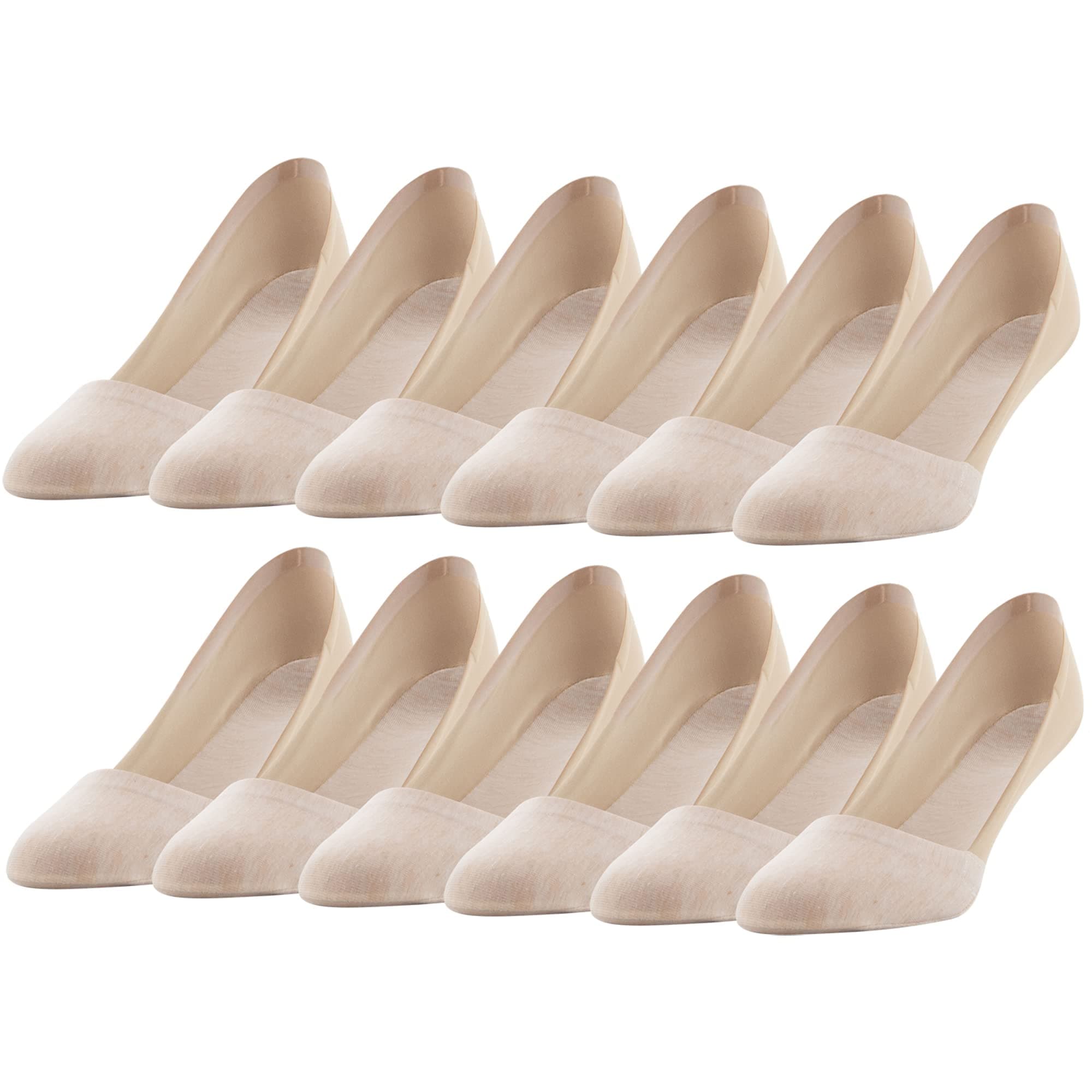 Women's Smooth Edge No Show Socks (Multipairs)