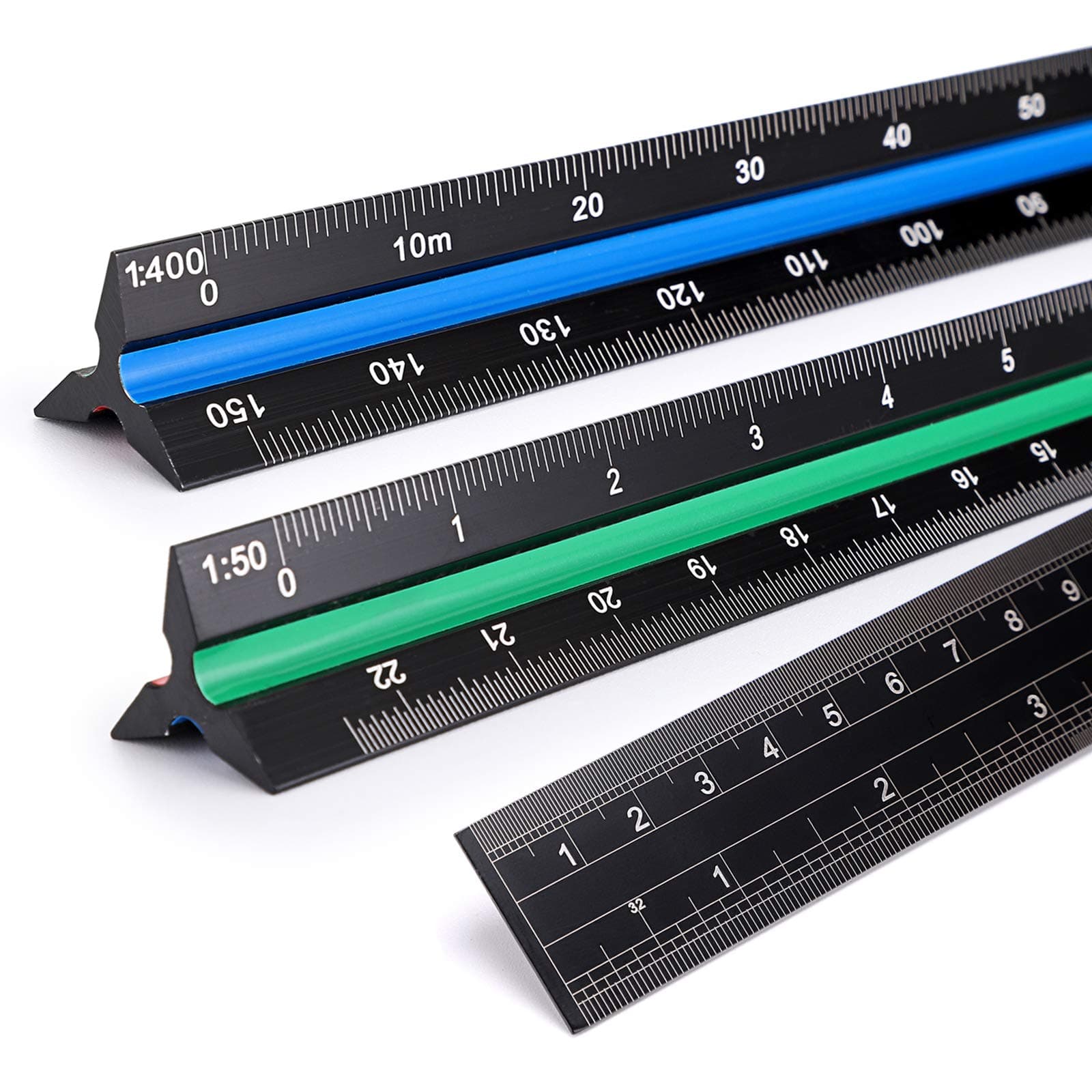 Metric Scale Colorful Ruler Set