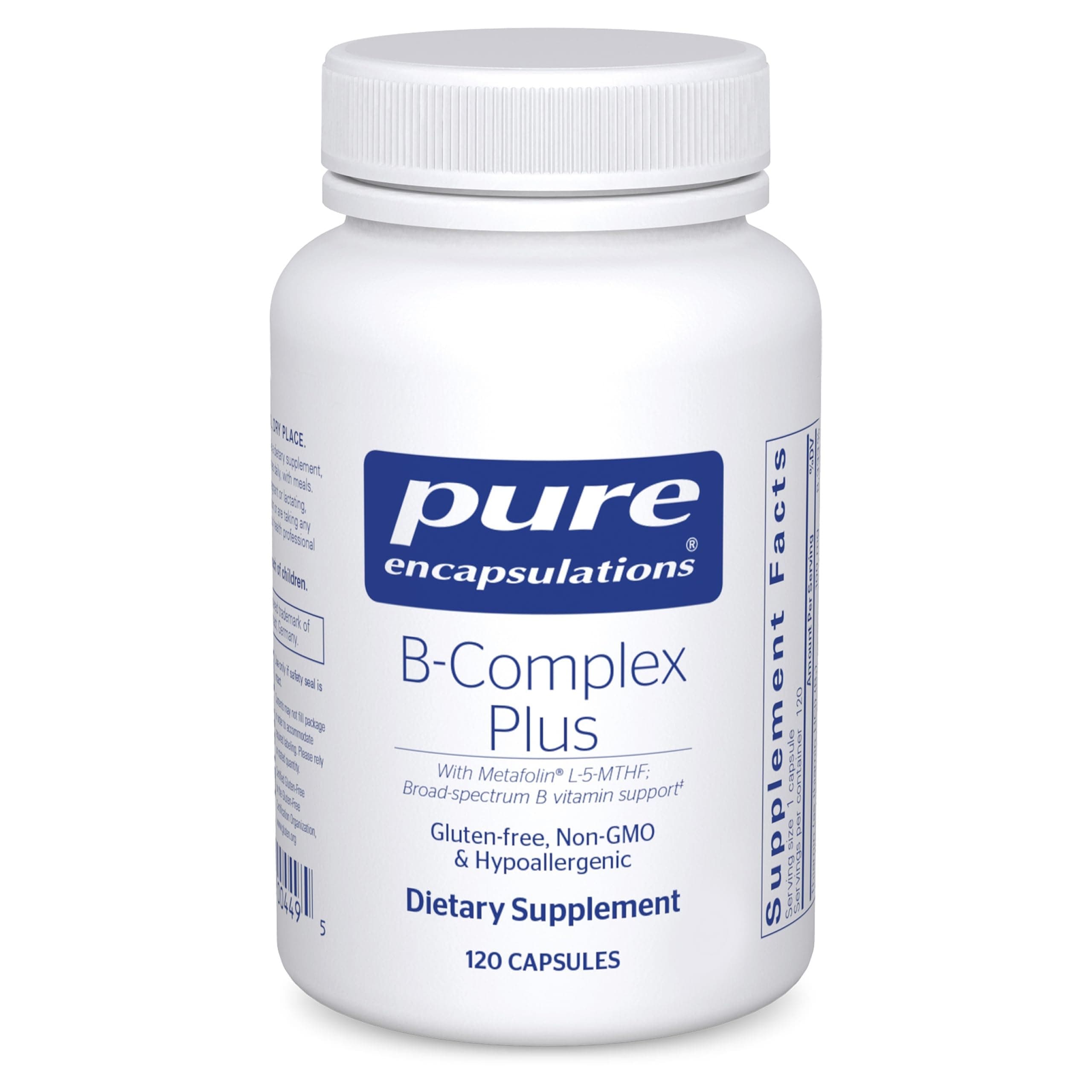 B Complex Plus - 120 Vegetable Capsules by Pure Encapsulations