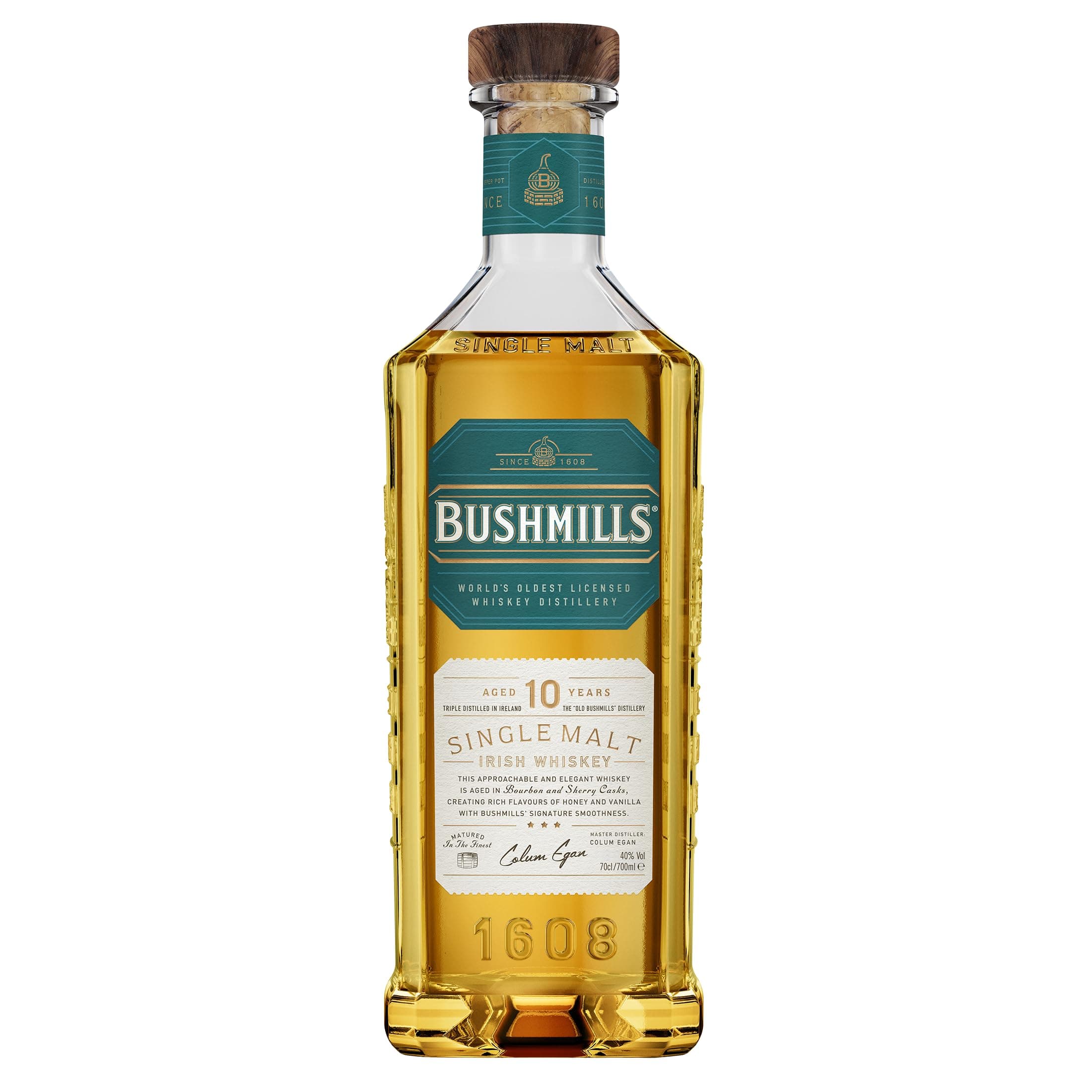 10 Year Old Single Malt Irish Whiskey, 70cl (packaging may vary)