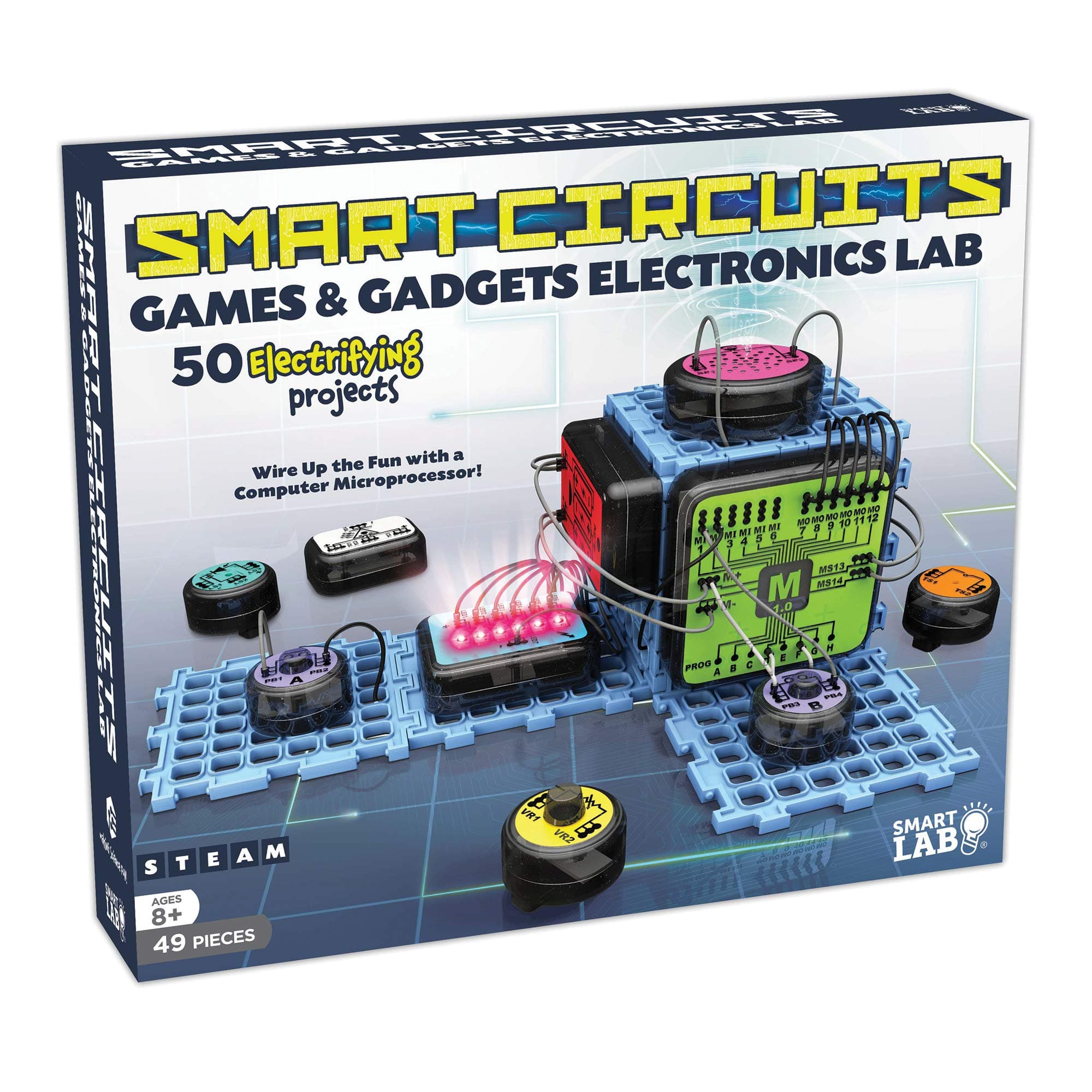 SMARTLAB Toys Smart Circuits with 14 Powerful Experiments, Multicolor, Standard