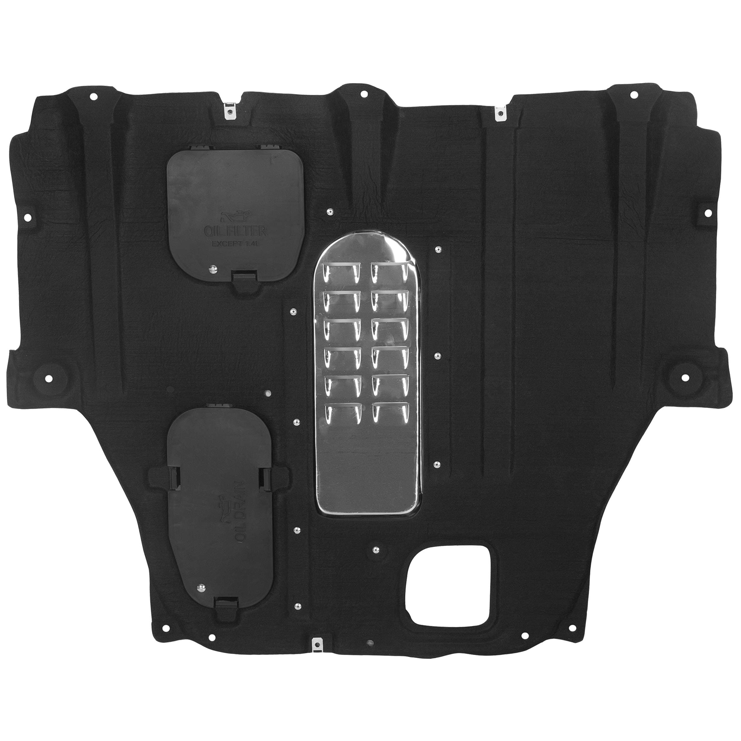 ECOTRIC Engine Splash Shield Guard Compatible with 2012 2013 2014 2015 2016 Dodge Dart Replace for Part Number 68082724AH CH1228150