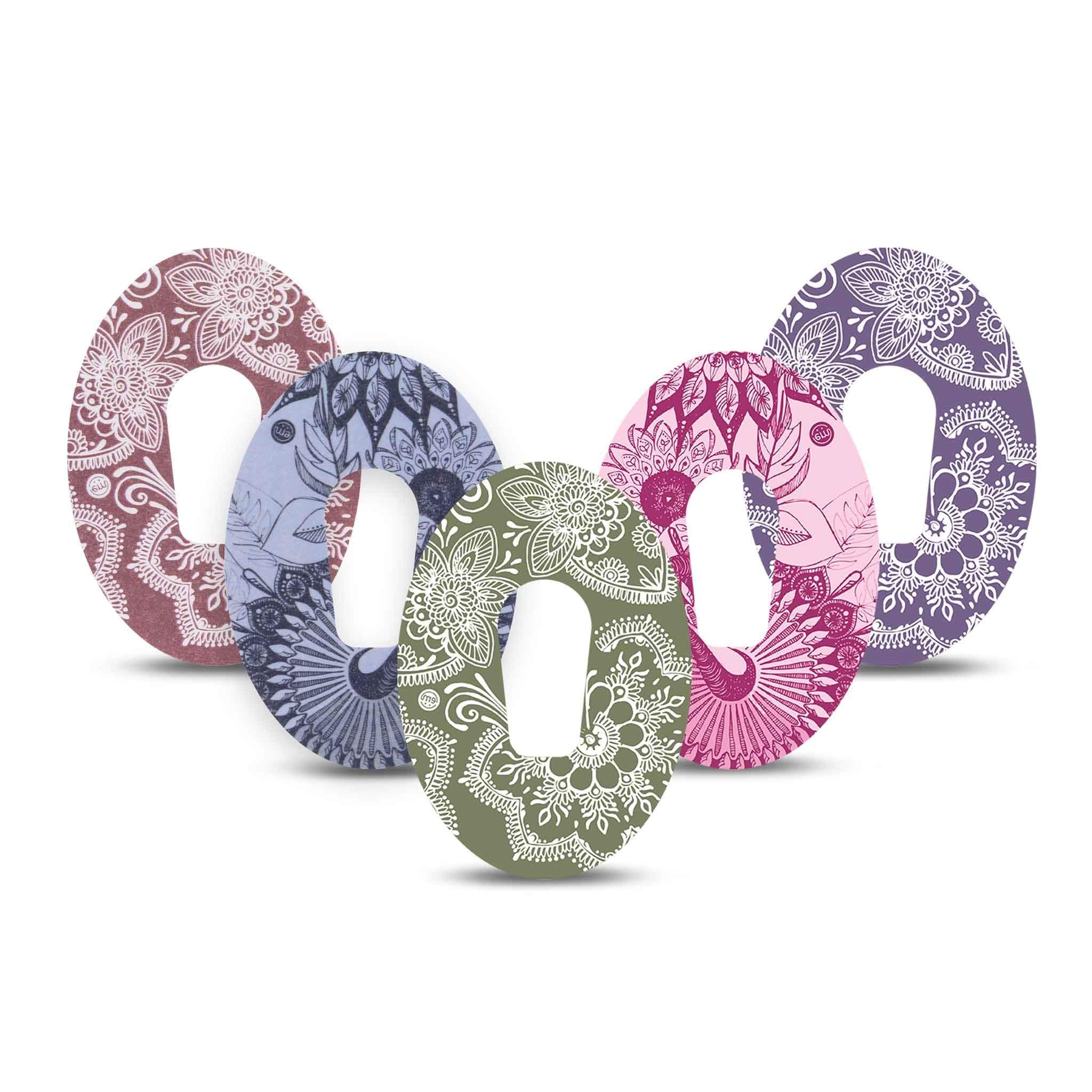 ExpressionMedAdhesive Patch for Dexcom G6 (5-Pack) - Made in The USA, Waterproof, Split Backing, CGM Tape (Tranquility Variety Pack)