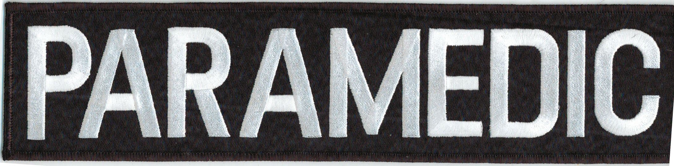 Paramedic Back Patch- Black