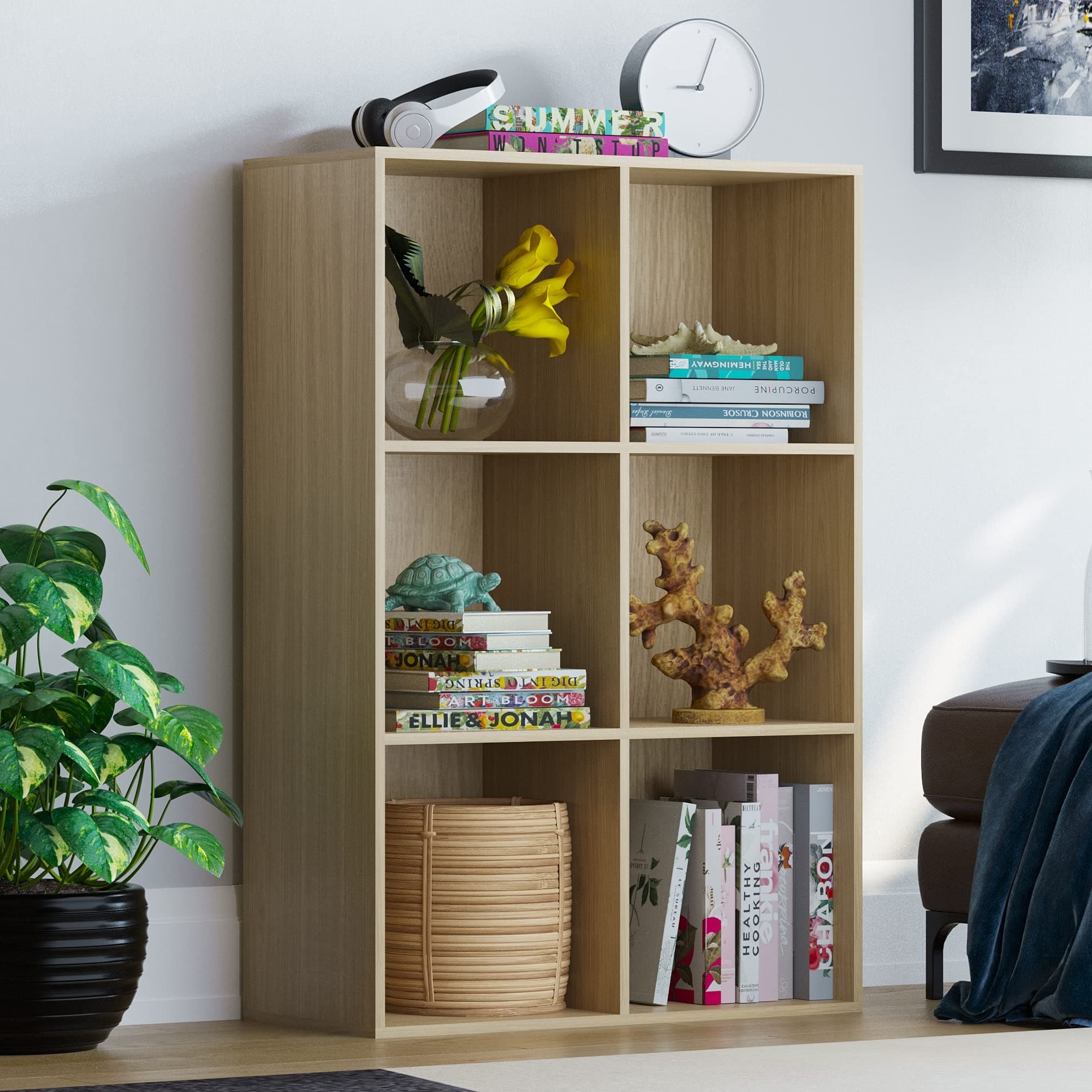 Durham 6 tier cube bookcase