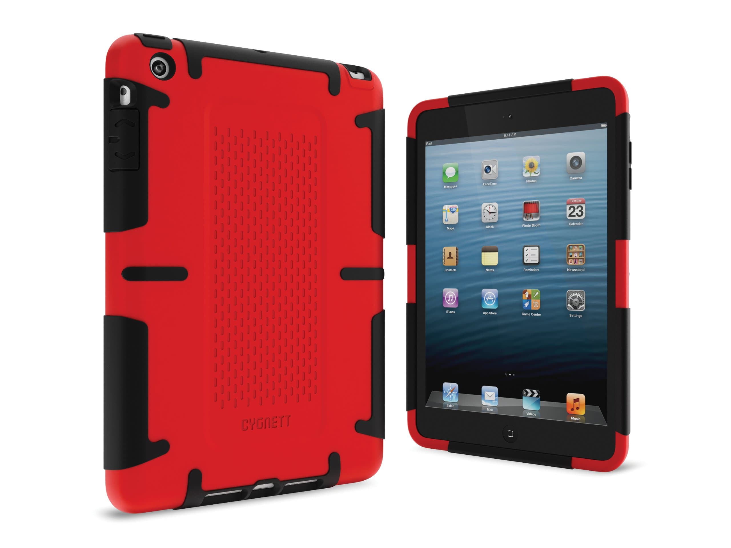 Apple iPad Mini Workmate Protective Case Heavy Duty, Robust - Red/Black by Cygnett