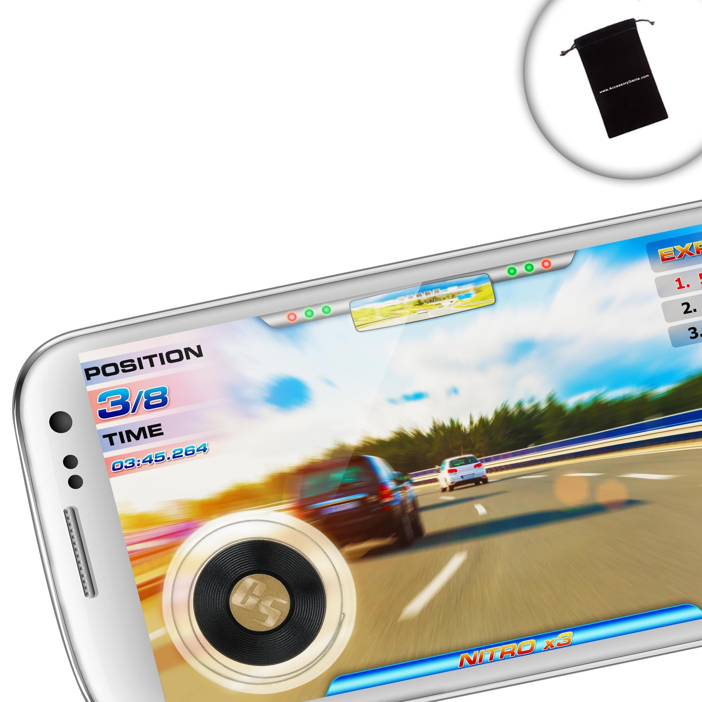 GameTACT Virtual Emulator Touch Screen Joystick for Android Games that use a Virtual Analog Stick or Directional Pad - Works With Reicast , RetroArch , SuperLegacy16 and More Game Emulators