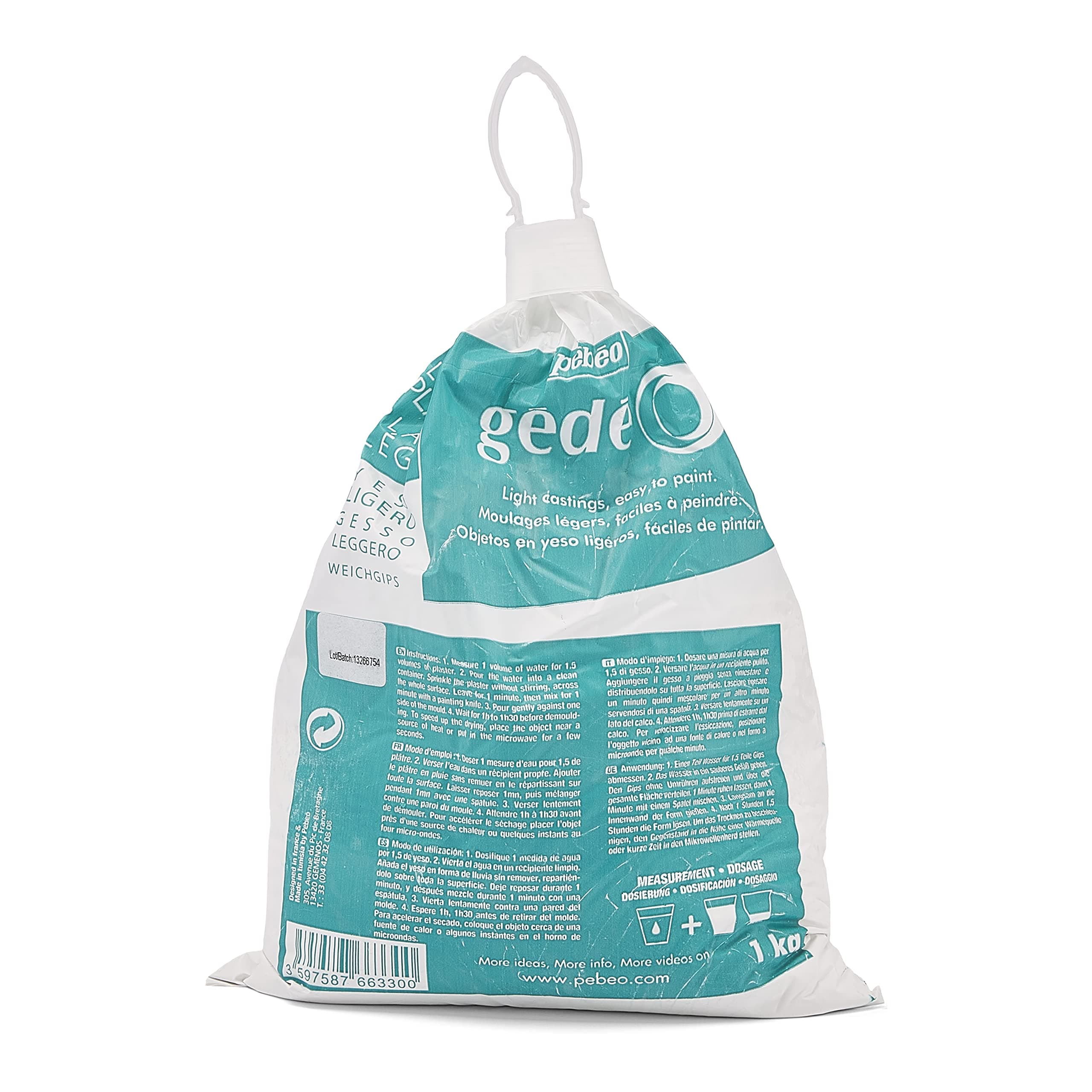 Gedeo 1 Kg Light Plaster, White