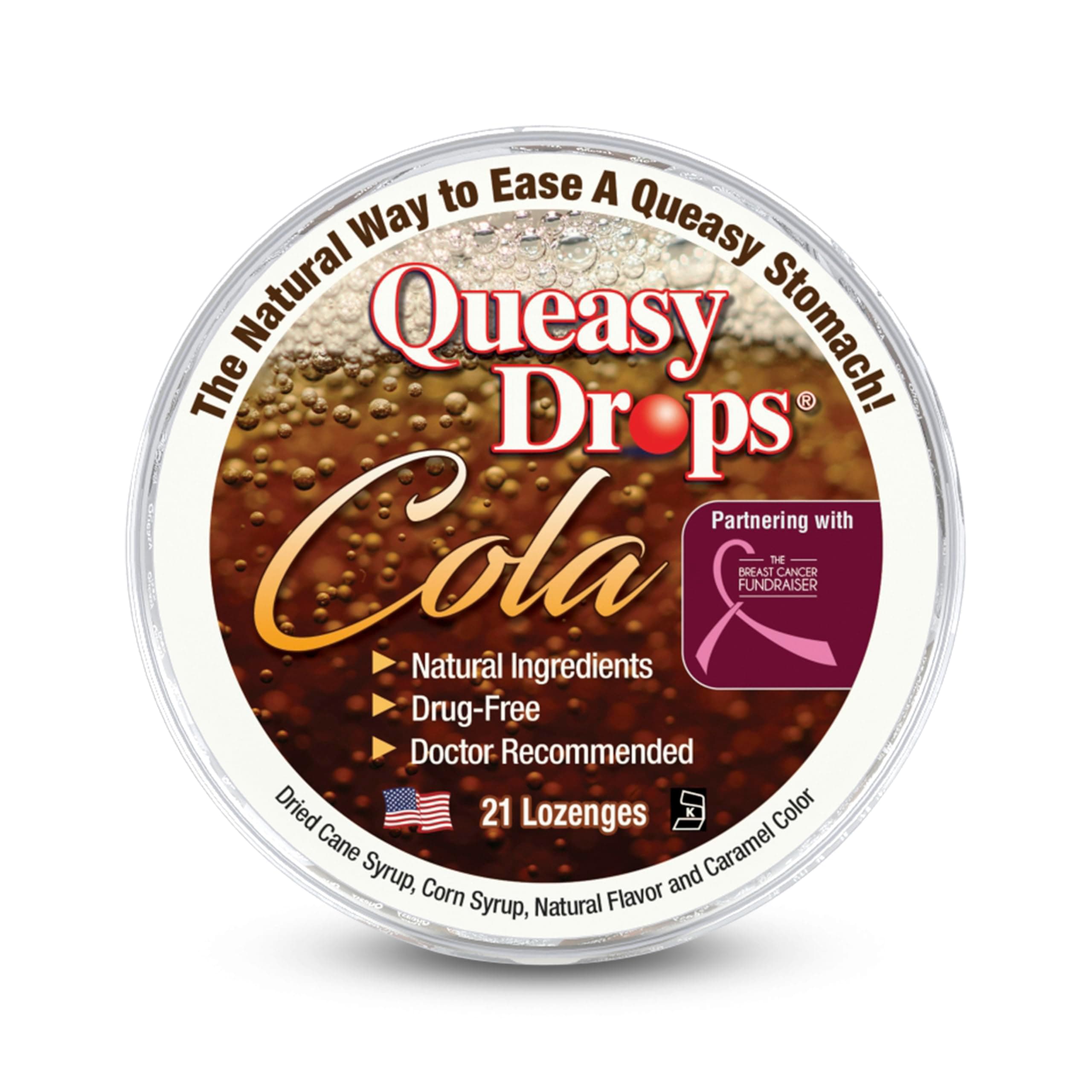 Queasy Drops Natural Cola