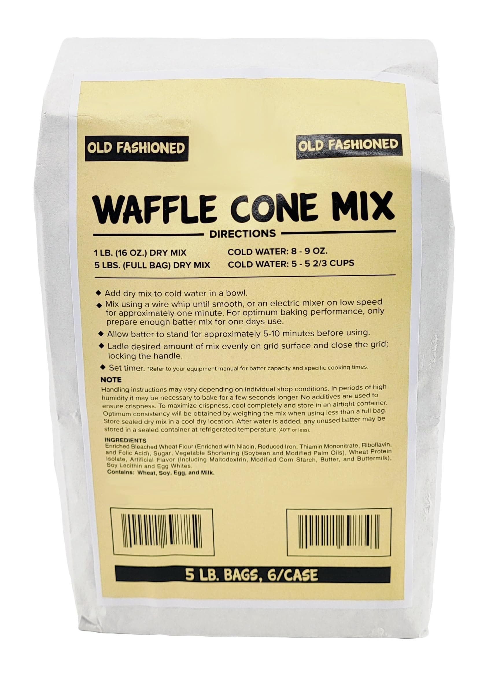 Bits N Things Waffle Cone Mix 5 lb. Bag (Old Fashioned)
