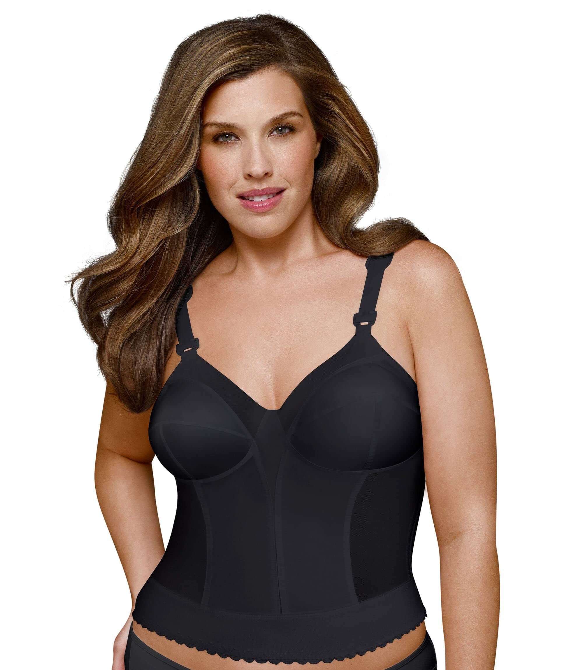 5107532 Fully Slimming Wireless Back & Posture Support Longline Bra with Back Closure