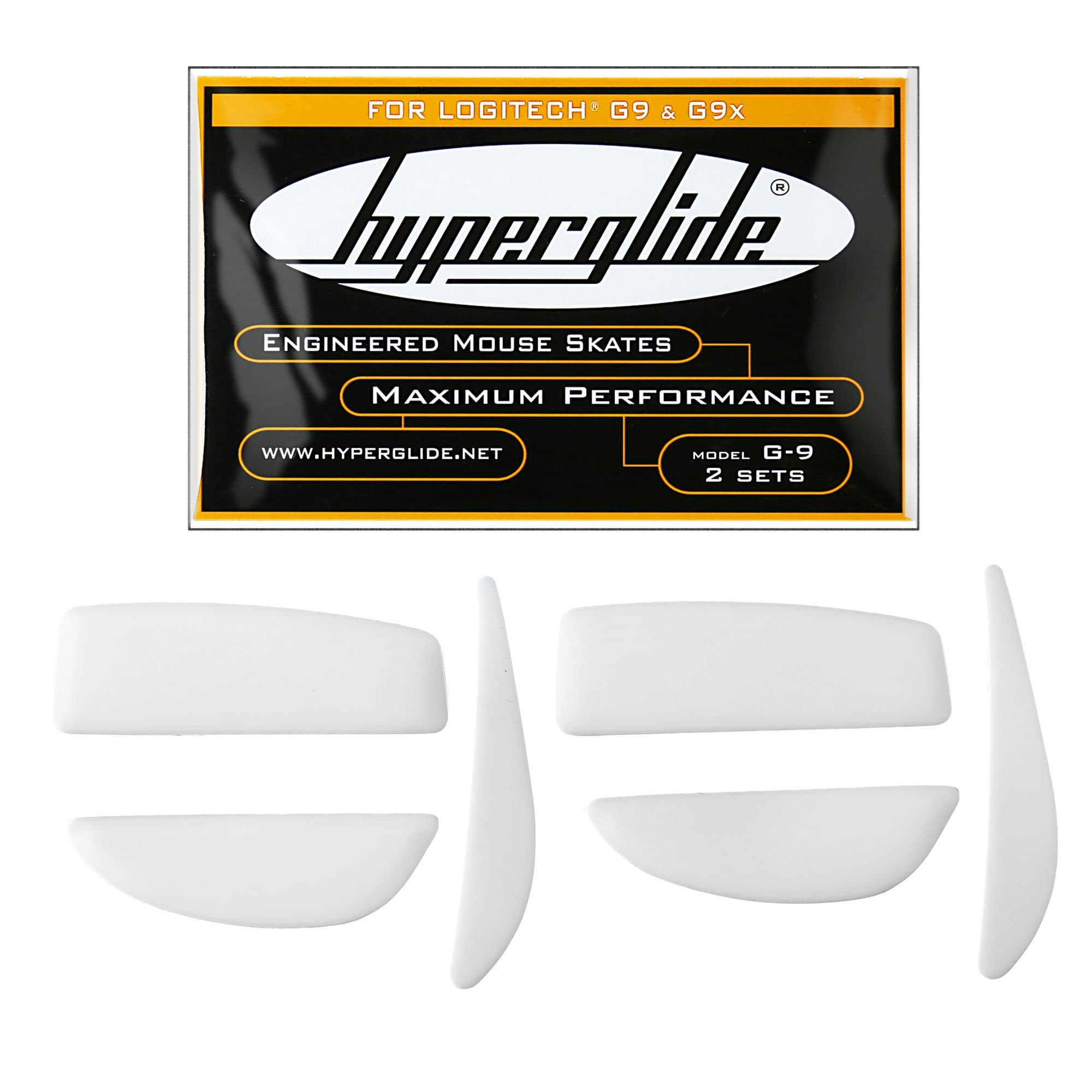 Hyperglide Mouse Skates for Logitech G9x and G9