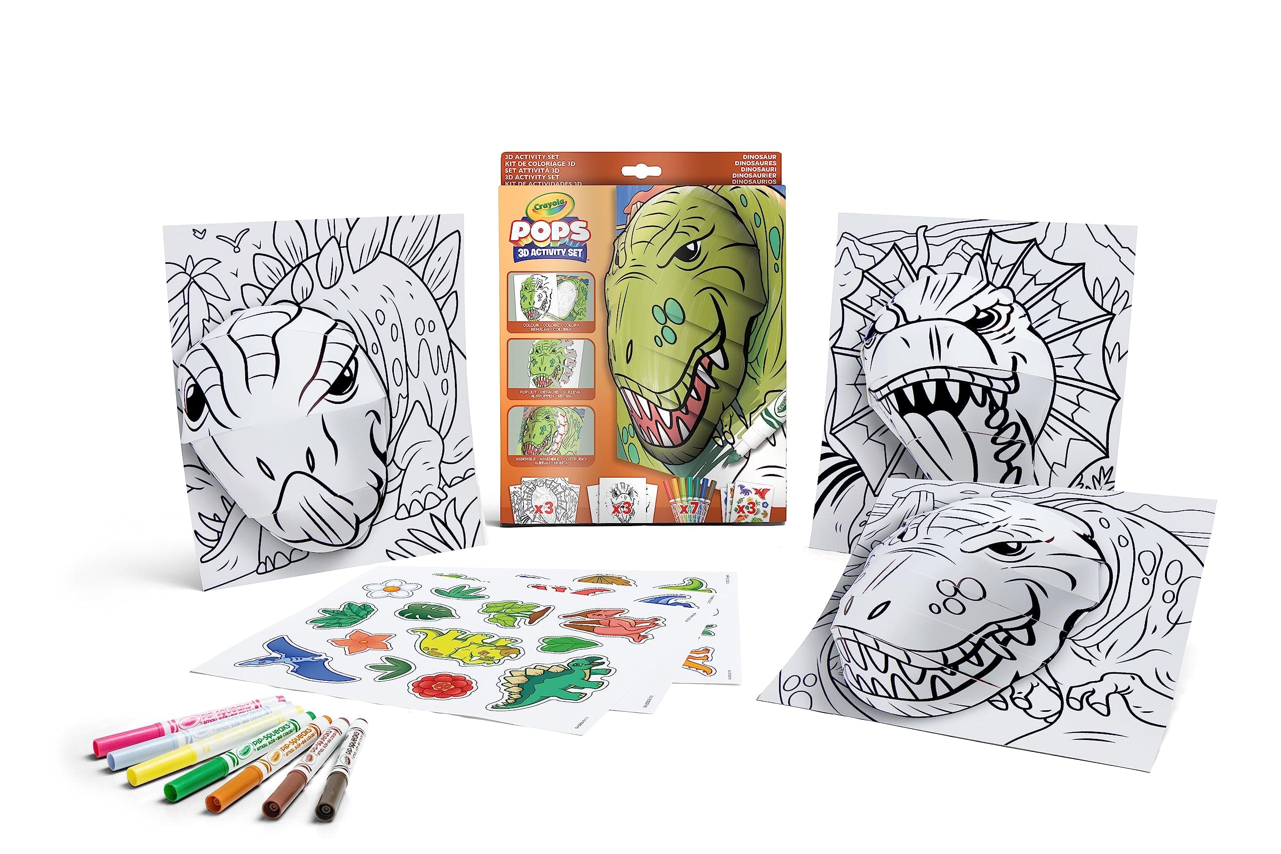 – Pops 3D Coloring Kit - Dinos