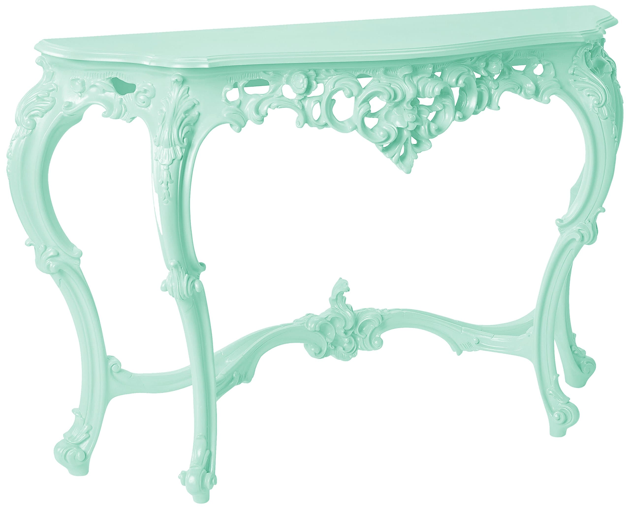 POLaRT Designs Console Table, Fresh Mint Finish