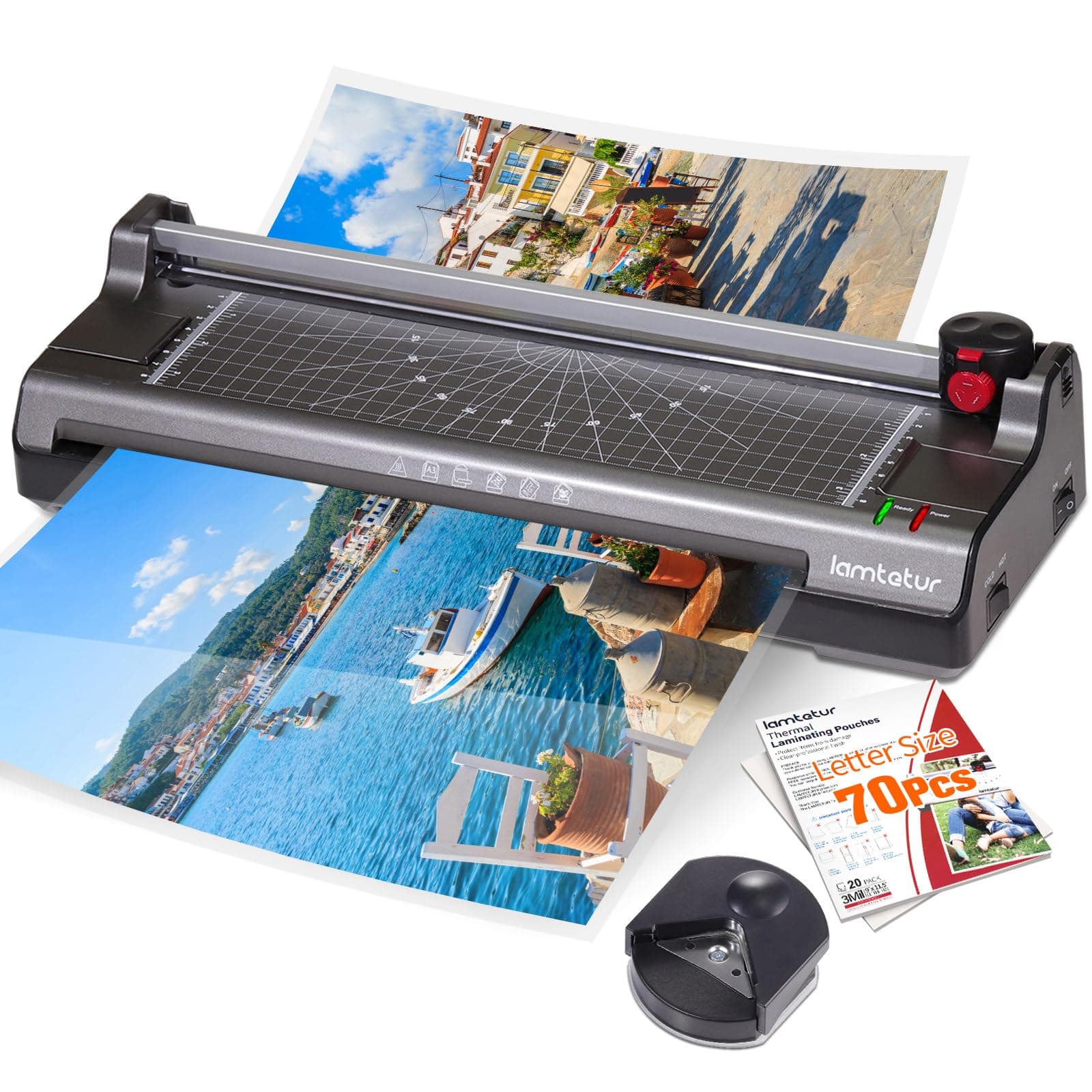 11" x 17" Thermal Laminator Machine with 70 Laminating Sheets for Office Home School Teacher Use 13 Inch Hot and Cold Laminating Machine for A3/A4,