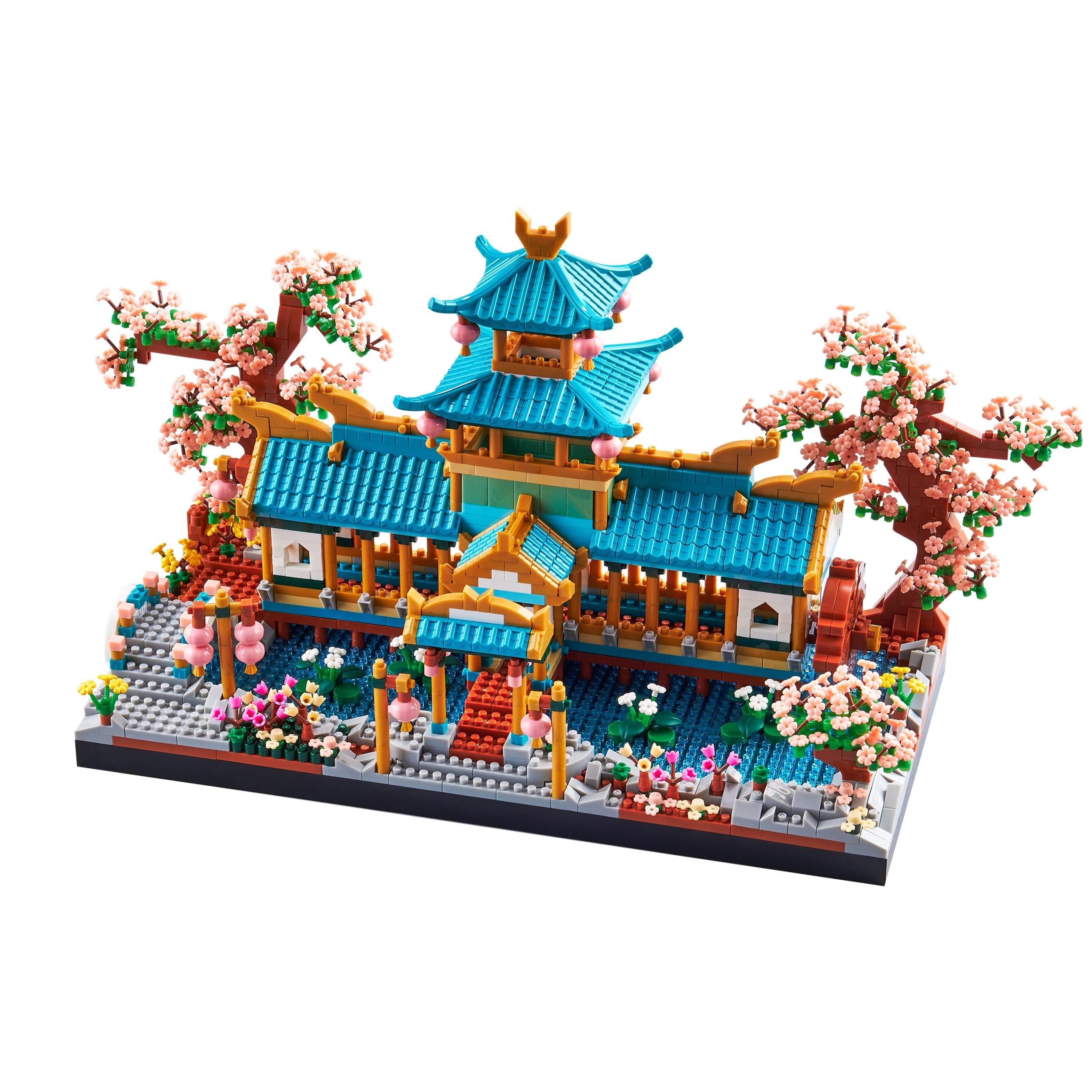 Exquisite Suzhou Garden Micro Building Blocks - 2350 PC Set |Replicates Chinese Architecture | Challenging DIY Toy for Adults | High Detail | Beautiful Display Piece
