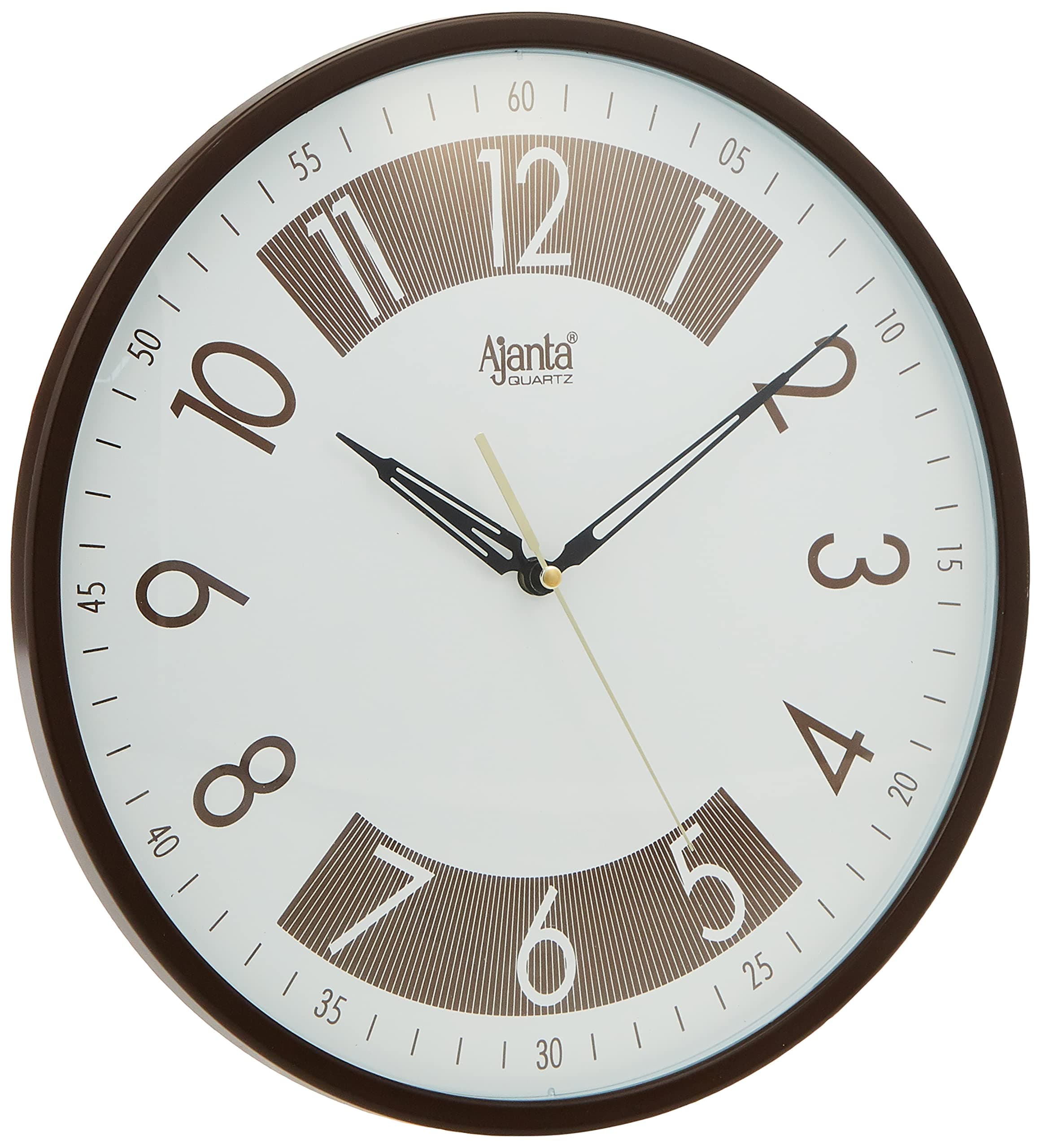 Ajanta 3087 Analog Wall Clock, Black