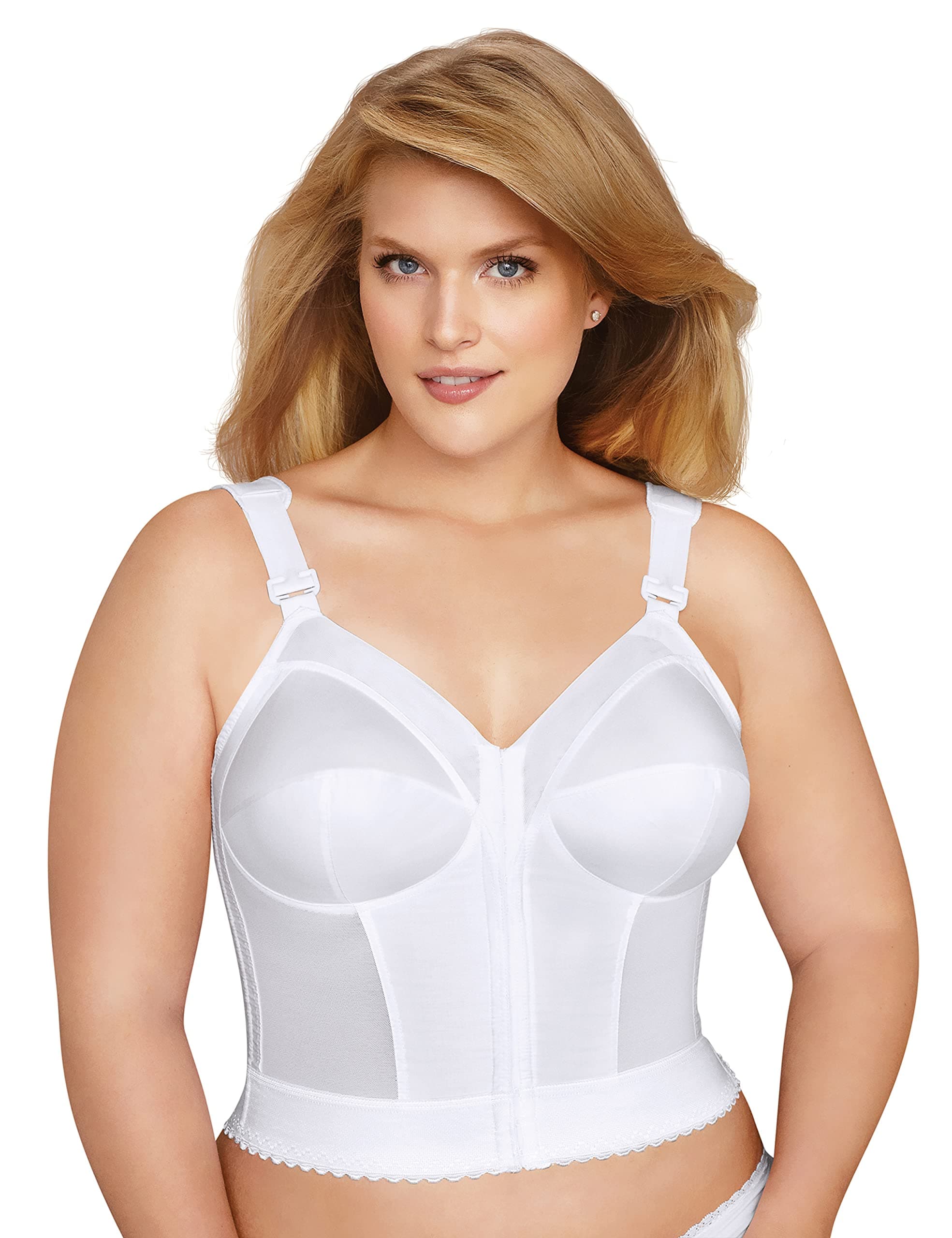 5107530 FULLY Slimming Wireless Back & Posture Support Longline Bra with Front Closure