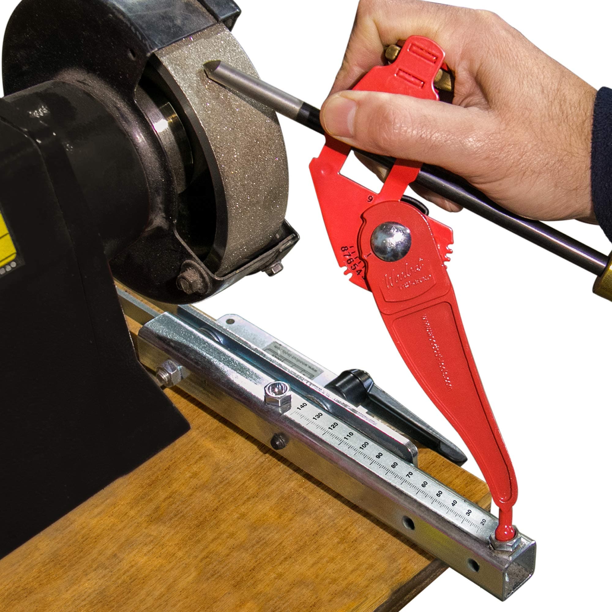 Tru-Grind Original Turning Tool Sharpener System including a Jig to Sharpen all Woodturning Tools up to 1-1/2" with Base Slide for Lathe Woodturning Tools