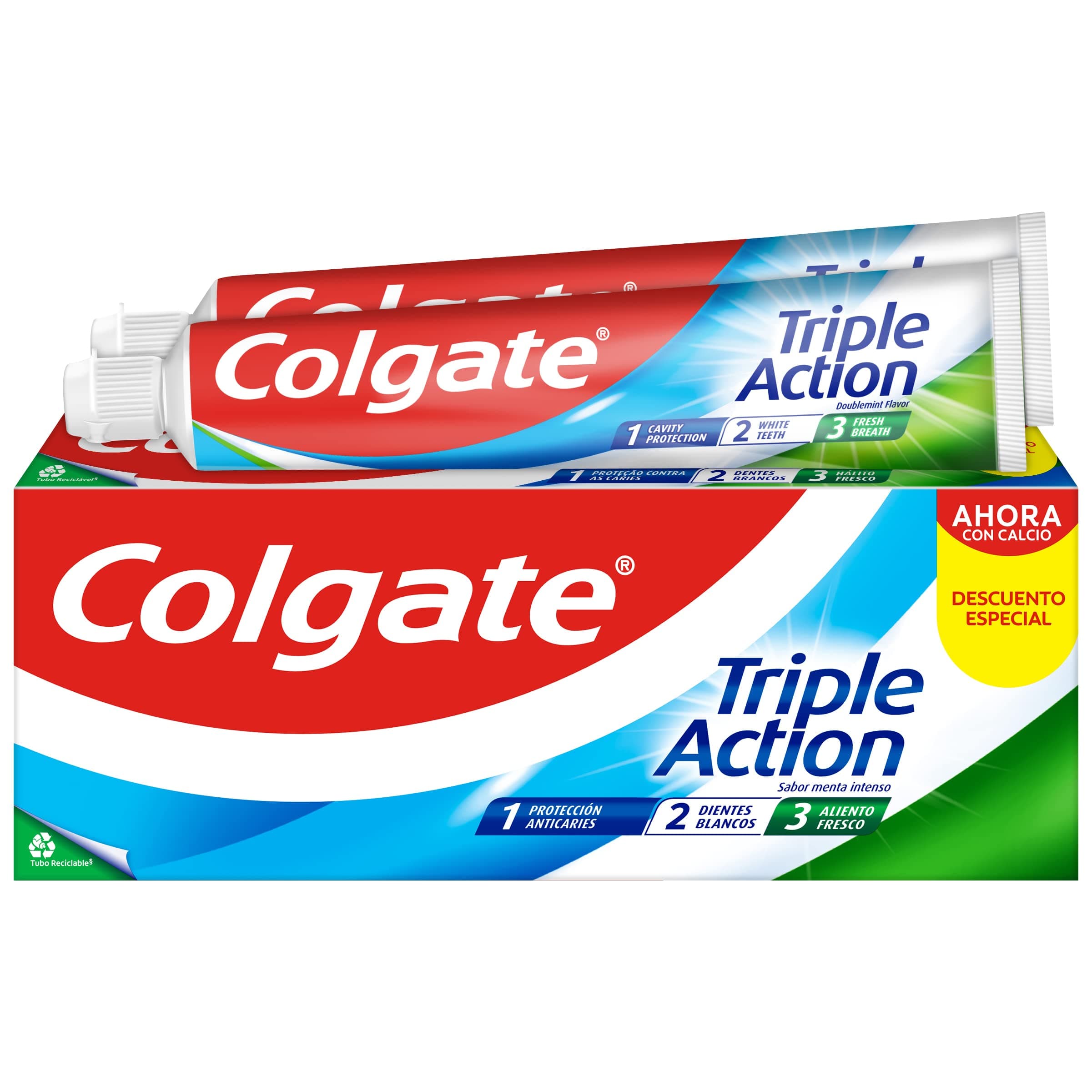 COLGATE Triple Action Toothpaste, 2 x 75ml, 150ml