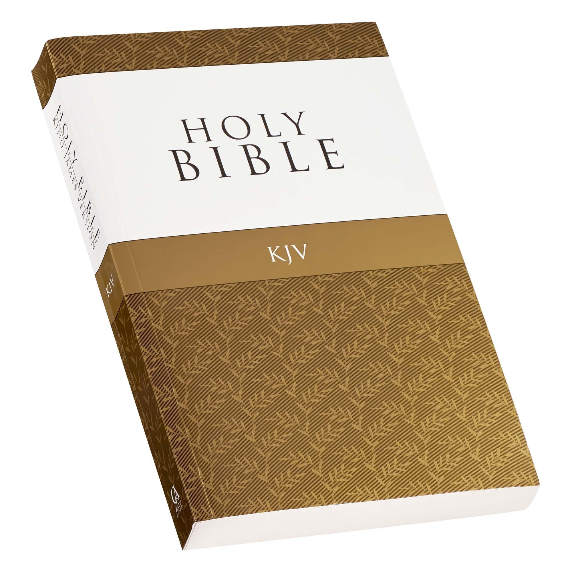KJV Holy Bible, Outreach Bible - Softcover, King James Version, Antique Gold Olive Branch (KJV Outreach Editions)