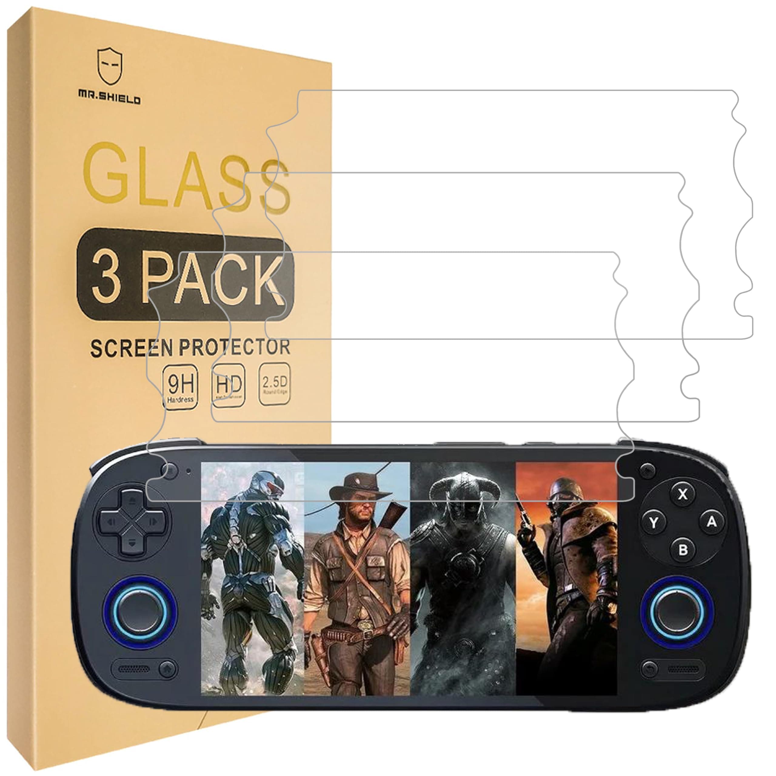 Screen Protector compatible with Retroid Pocket 5 [Tempered Glass] [3-Pack] [Japan Glass with 9H Hardness]