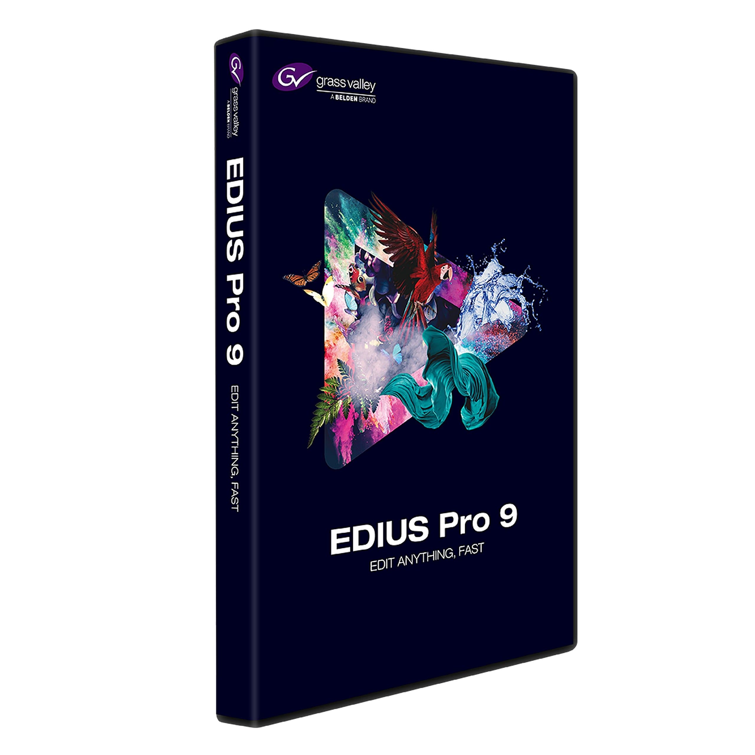 Grass Valley EDIUS Pro 9 Video Editing Software, Academic, Box