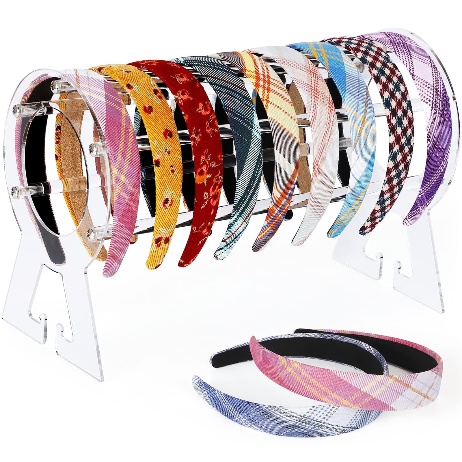 Headband Holder Clear, Acrylic Head-band Organizer, Headband Holder Organizer, Head-band Display Stand, Hairband Storage Stand, Hairband Stand for Women and Girls