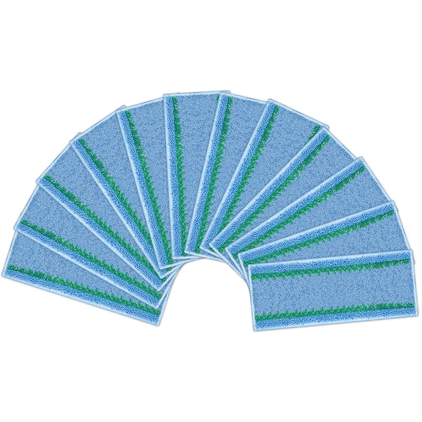 KozzHogar 12 Pack Reusable Microfiber Wet Pads Compatible for iRobot Braava Jet m6 (6110) (6012) (6112) Ultimate Robot Mop, Washable Replacement Cleaning Pad