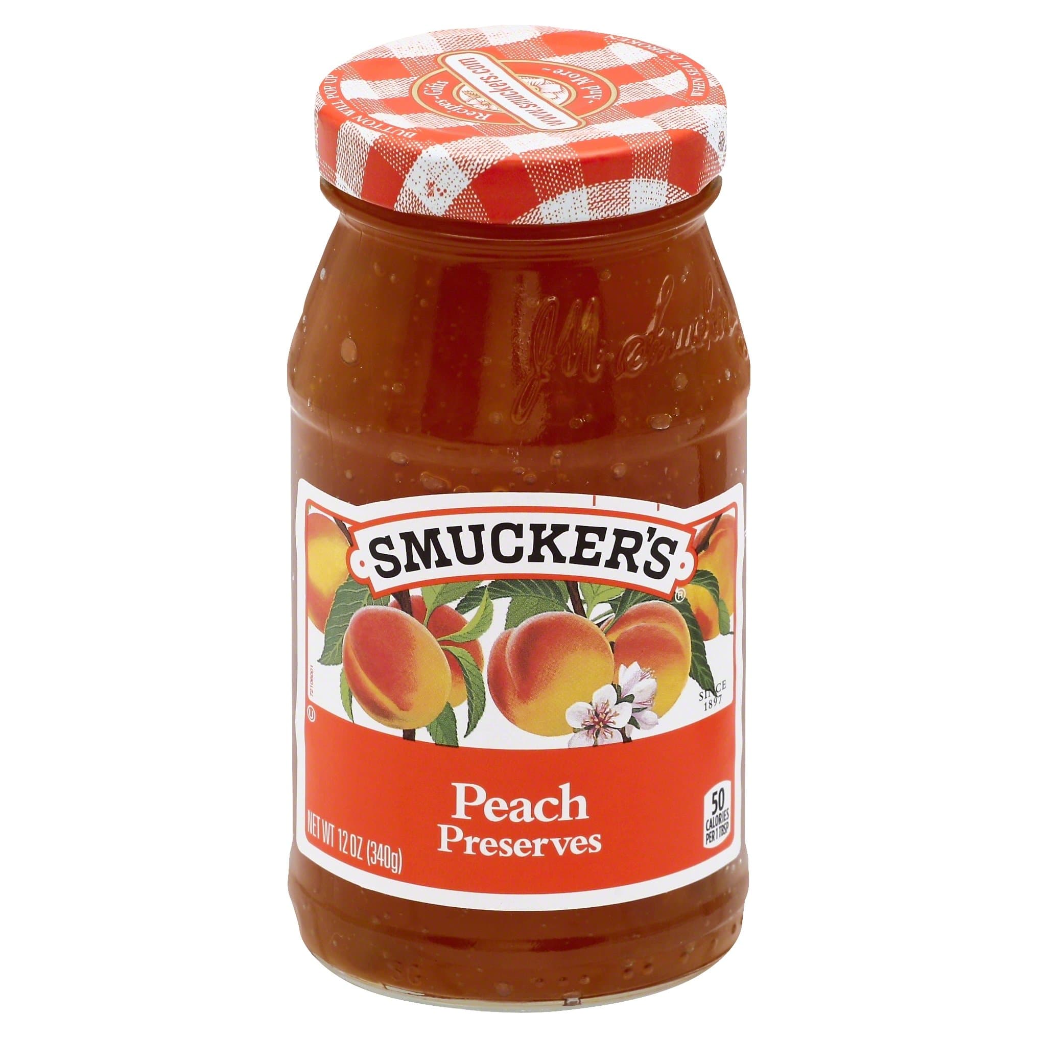 Smucker's Preserves, Peach, 12 oz
