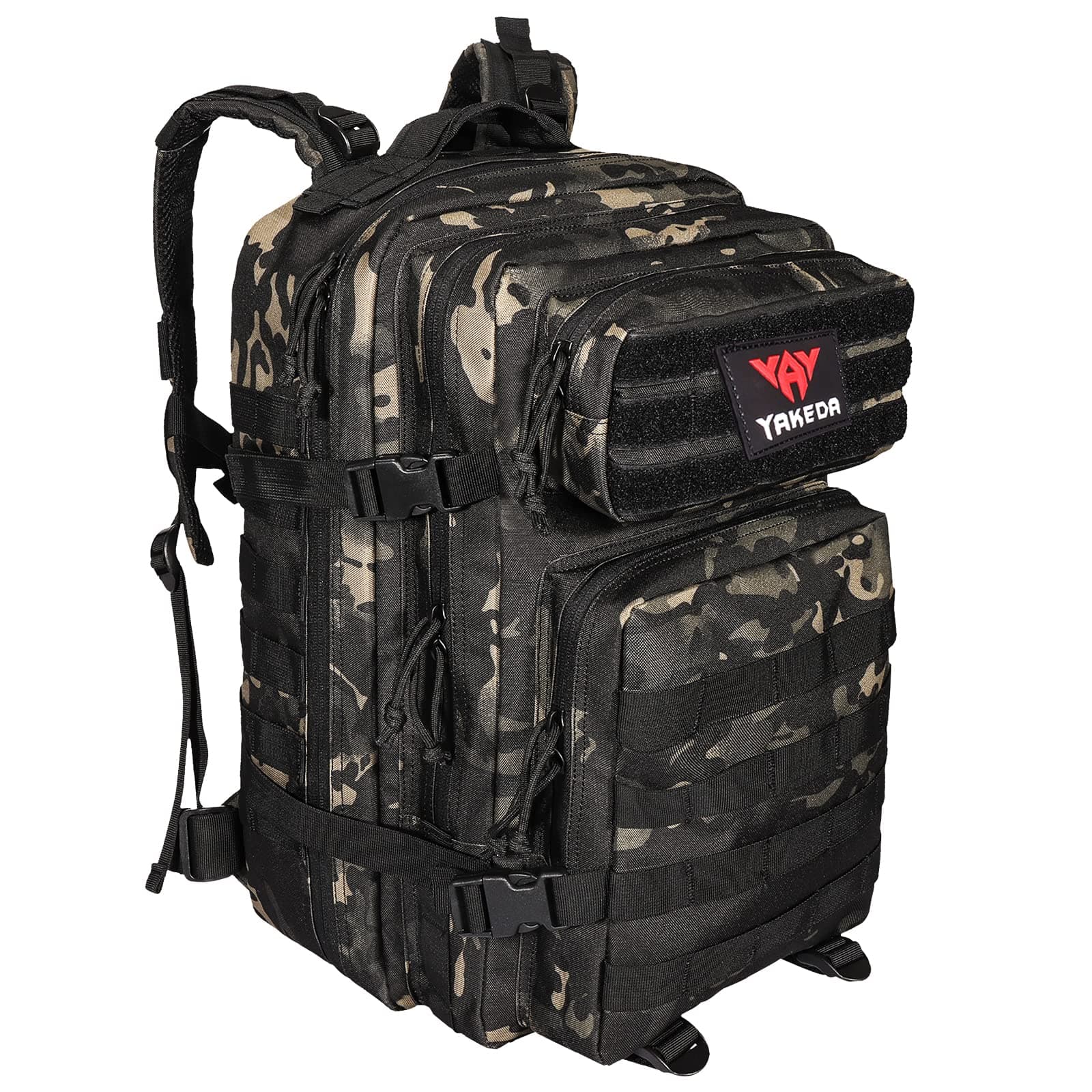 vAv YAKEDATactical Backpack, Large 3 Day MOLLE Assault Pack Backpack Bug out Bag Backpack