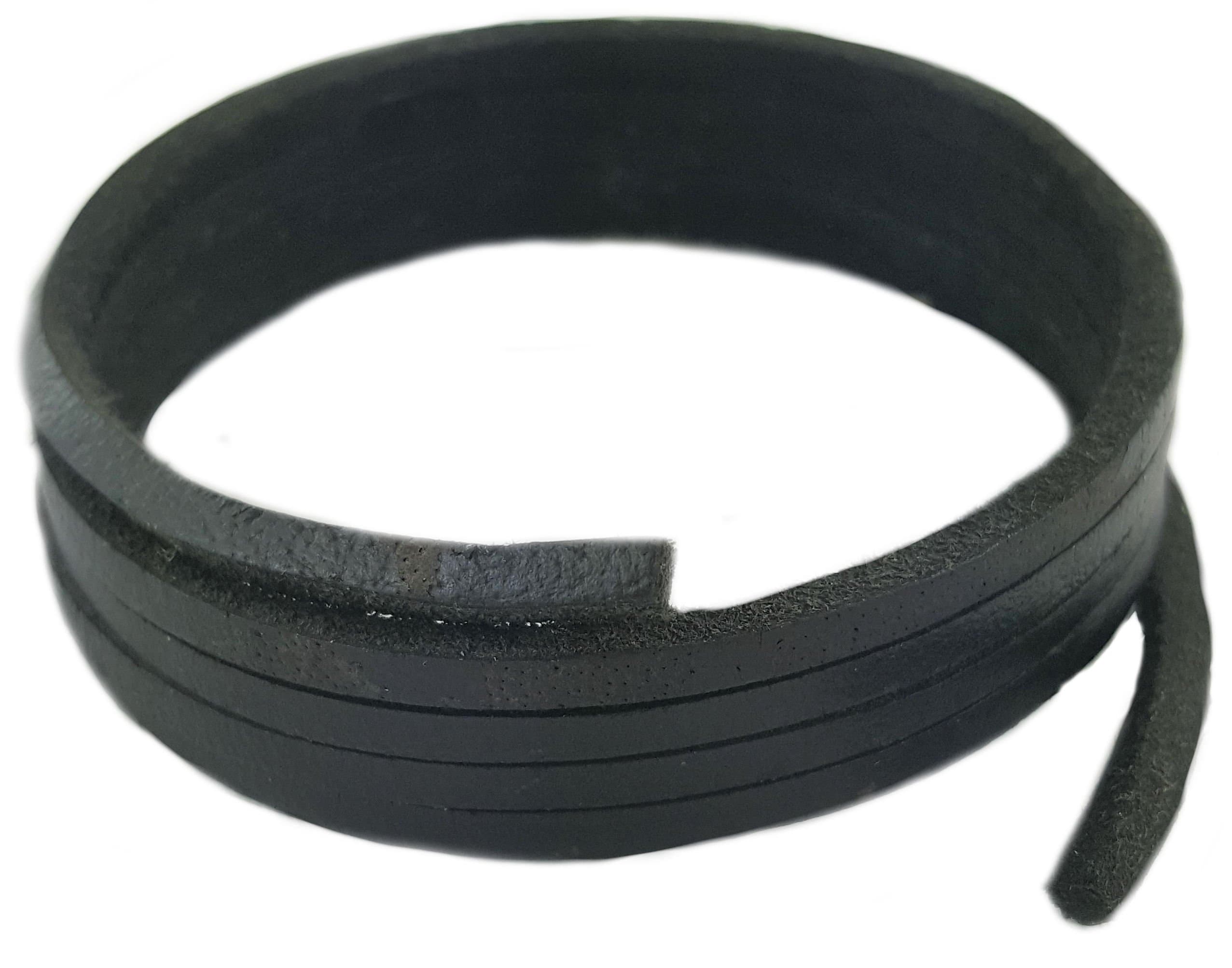 Shoe and Boot Laces - Black Leather