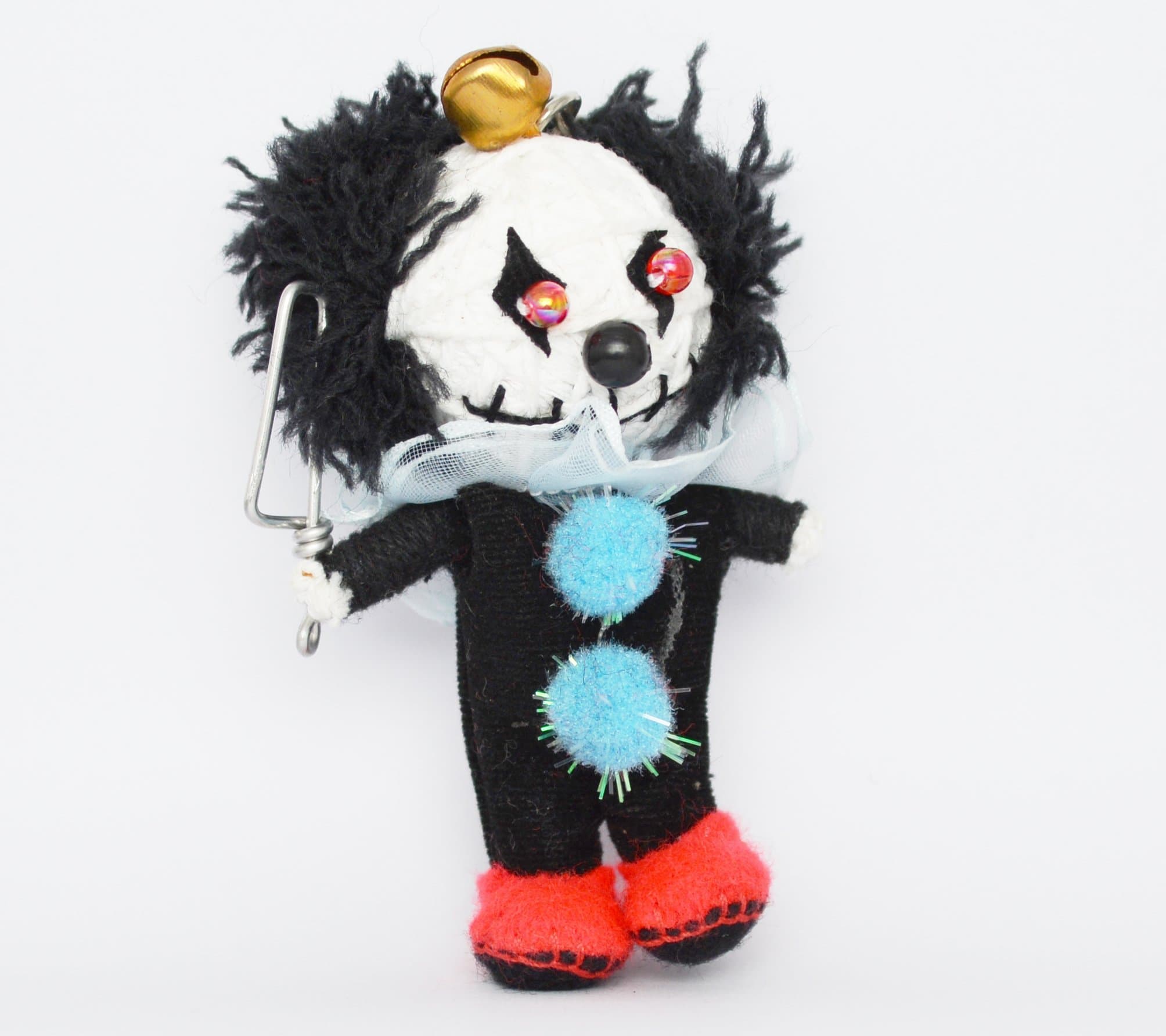 (VD66) Pennywise Clown Voodoo String Doll Keychain