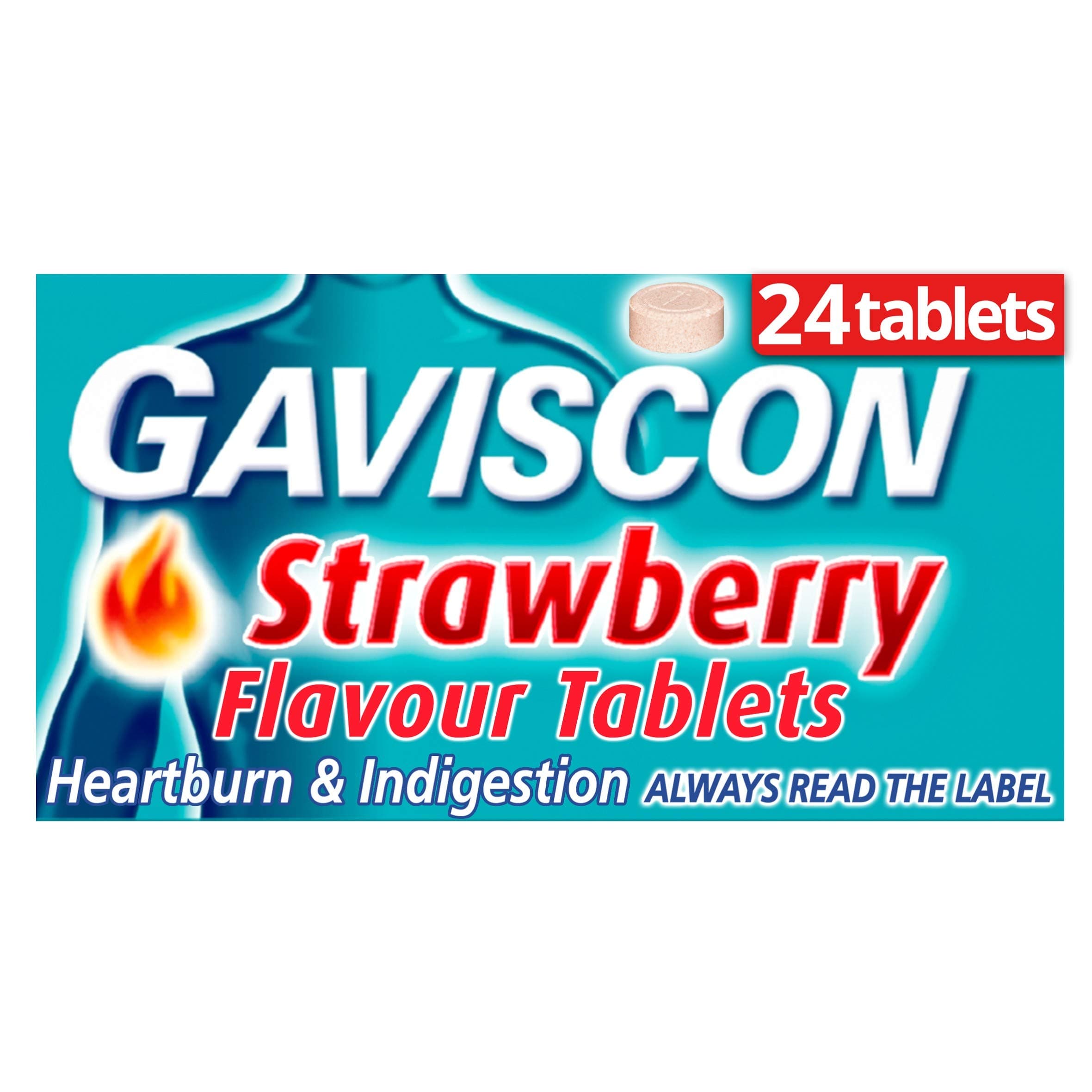 Gaviscon Original Strawberry Tablets