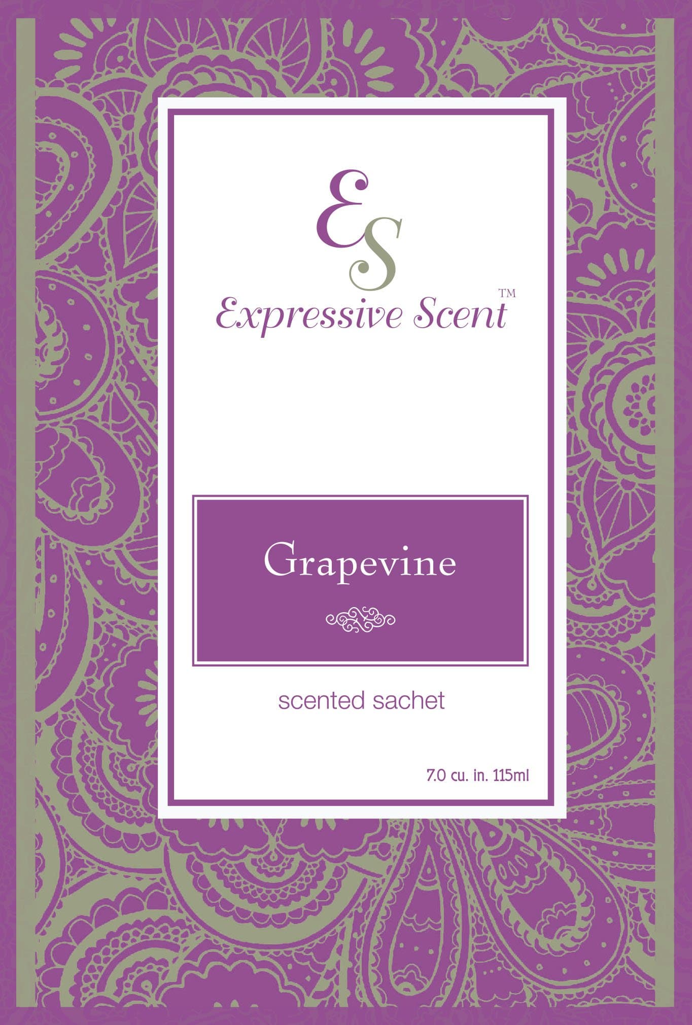 6 Pack Grapevine Large Scented Sachet Envelope