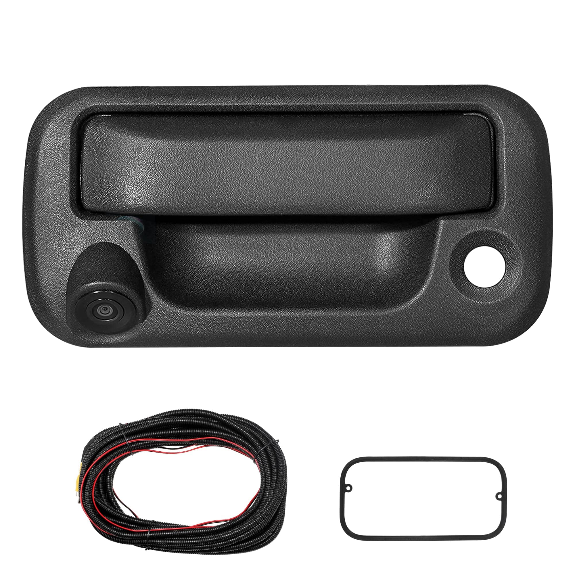 Tailgate Handle W/Reverse Backup Camera Replacement for 2004-2014 Ford F150, 2008-2016 F-250/F-350/F450/F550 Pickup Rear View Parking Camera RCA Connector Wide Angle Optional Guideline
