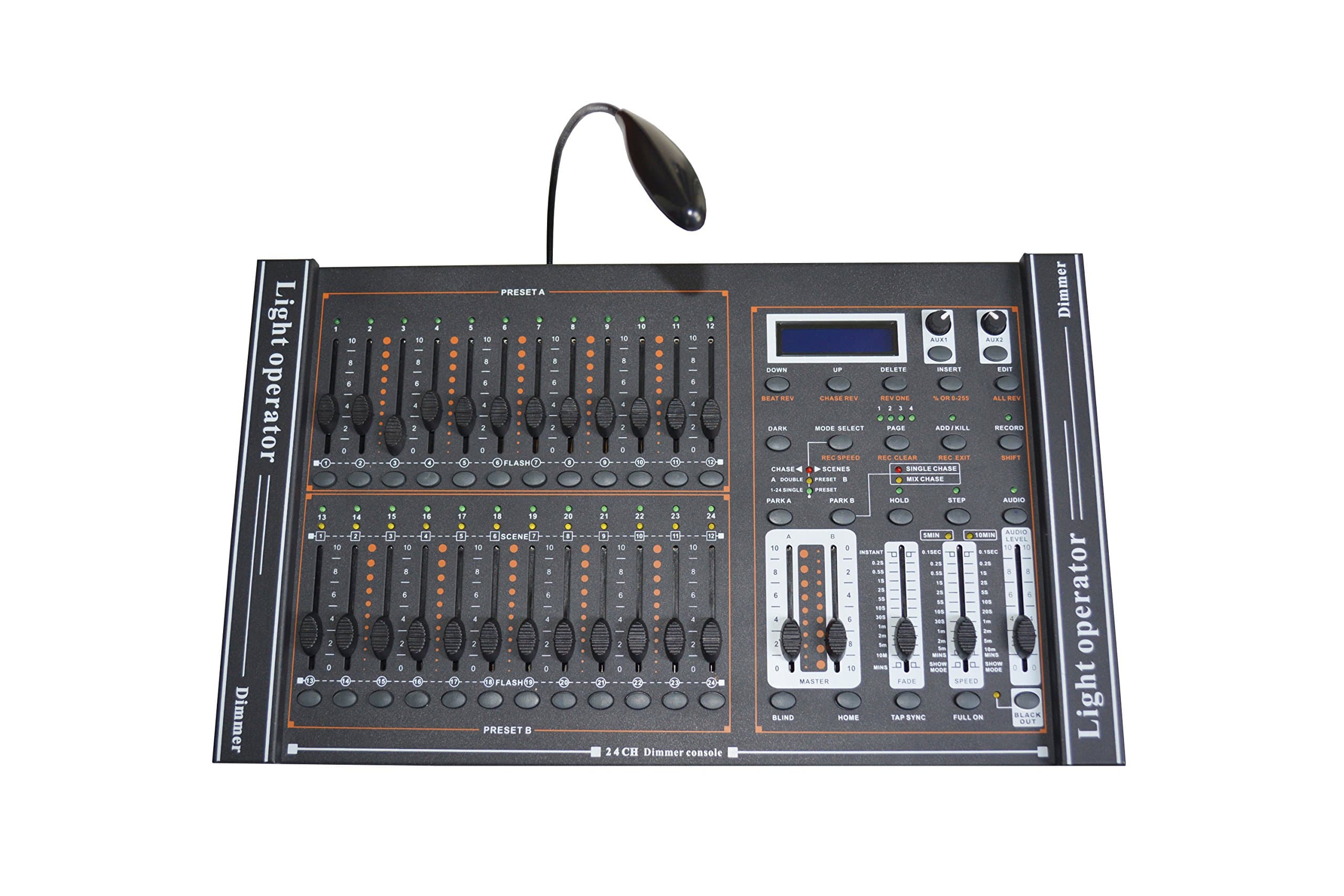 New 24 CH DMX-512 Dimming Console Stage Lighting Controller With LED Lamp Pro DJ