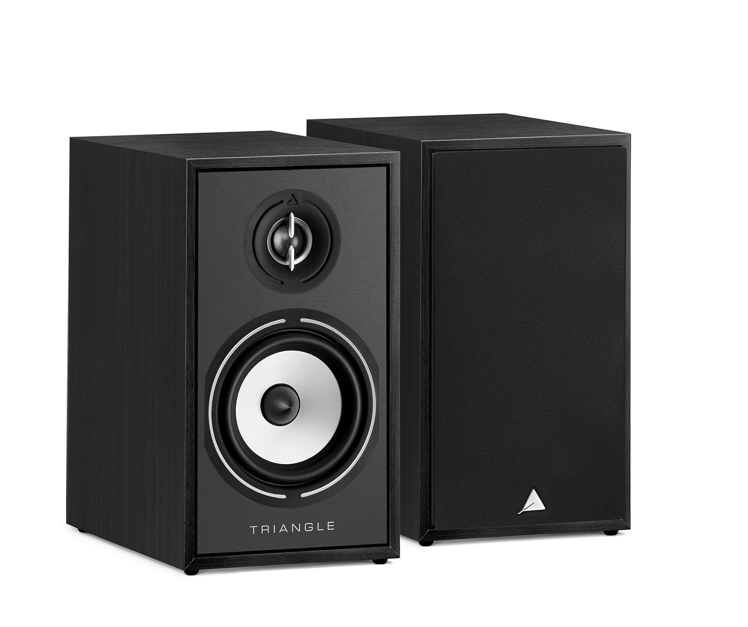 BOREA BR02 Hi-Fi Bookshelf Speakers - Power handling 80W - Output 89 dB/W/m - Versatile Music and Home Cinema - 176 x 310 x 274 mm - Black (Pair)