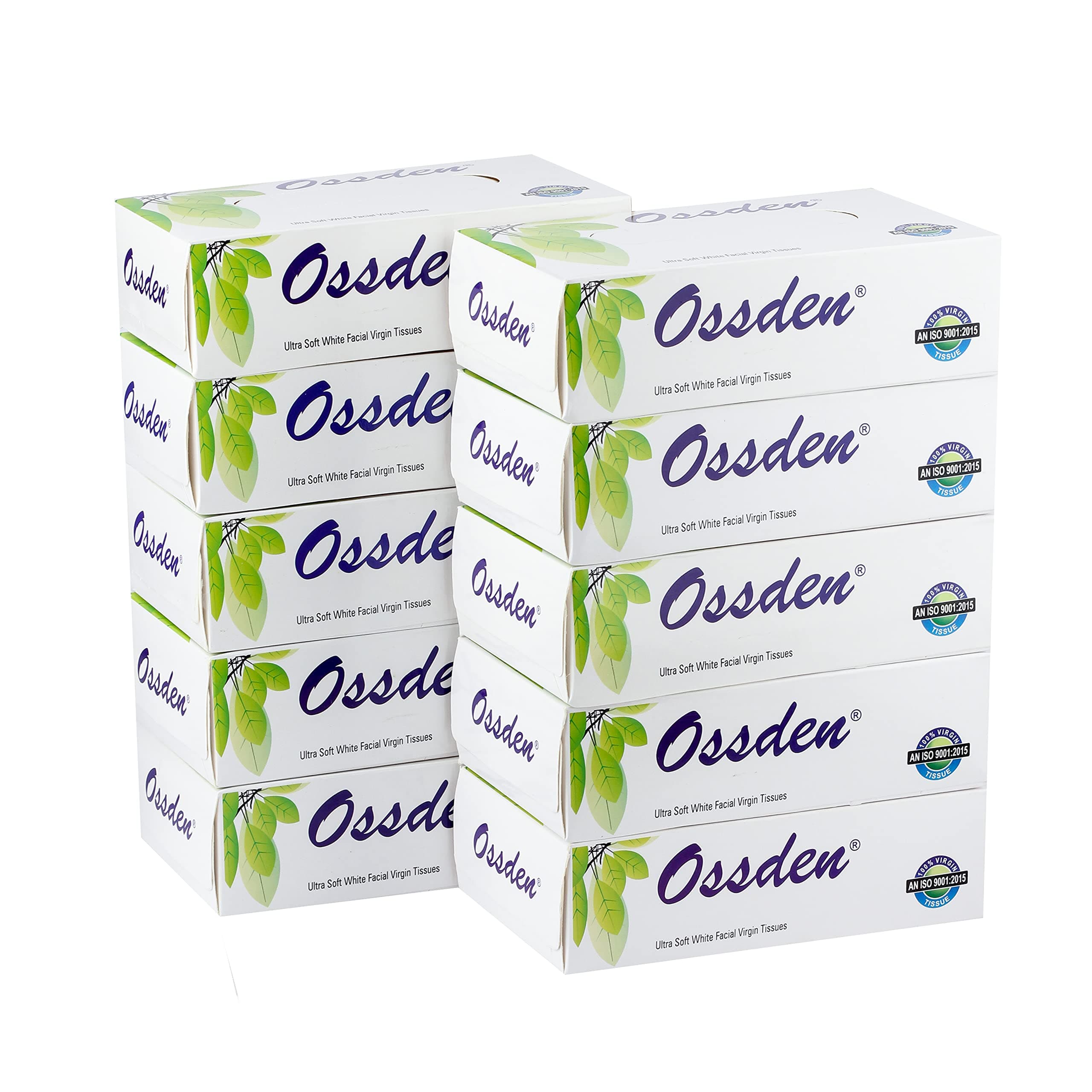 Facial Tissue, Face Tissue, Soft Tissue 100 pulls 2 Ply 200 sheet Per Box (Pack of 12, White)
