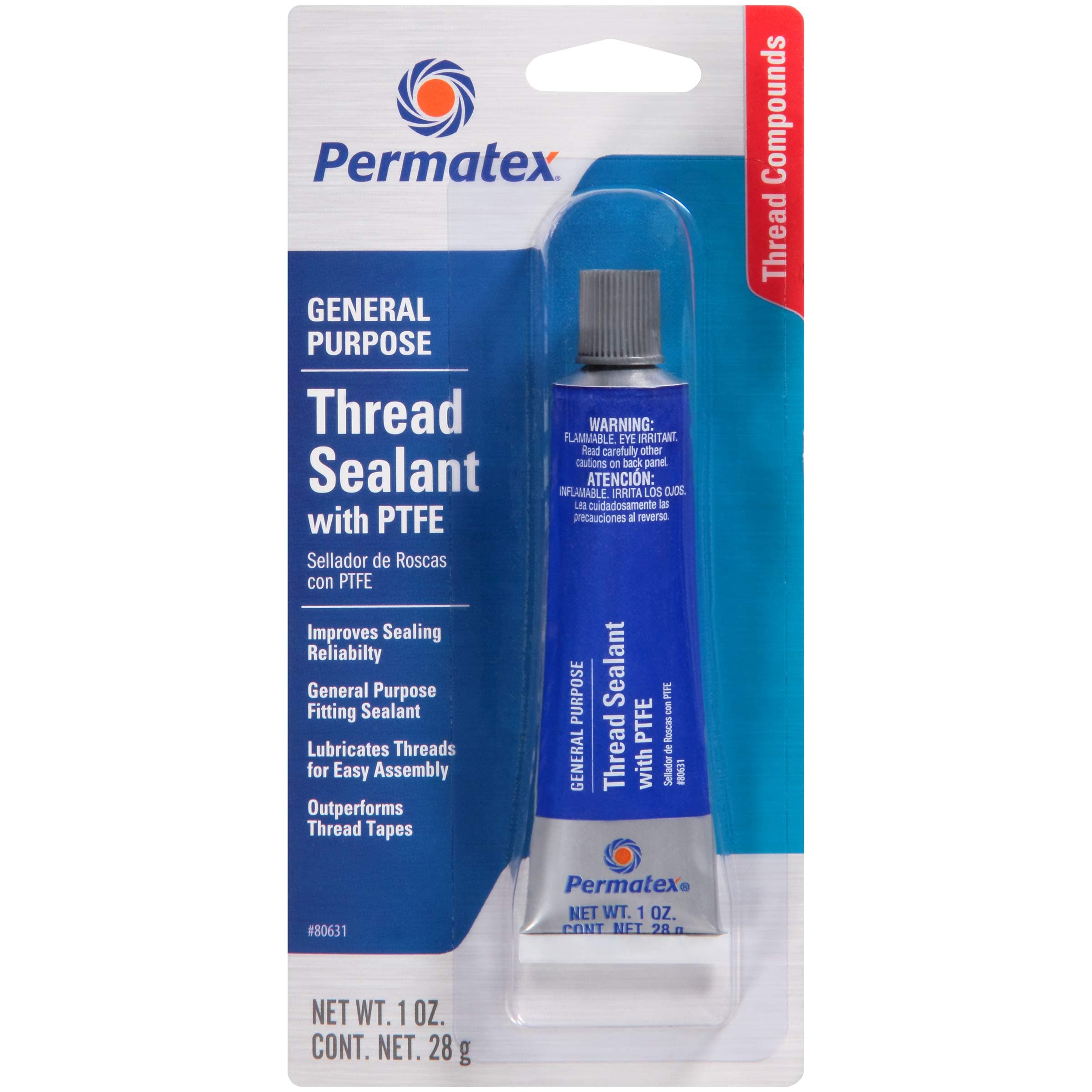 80631 Thread Sealant with PTFE, 1 oz.