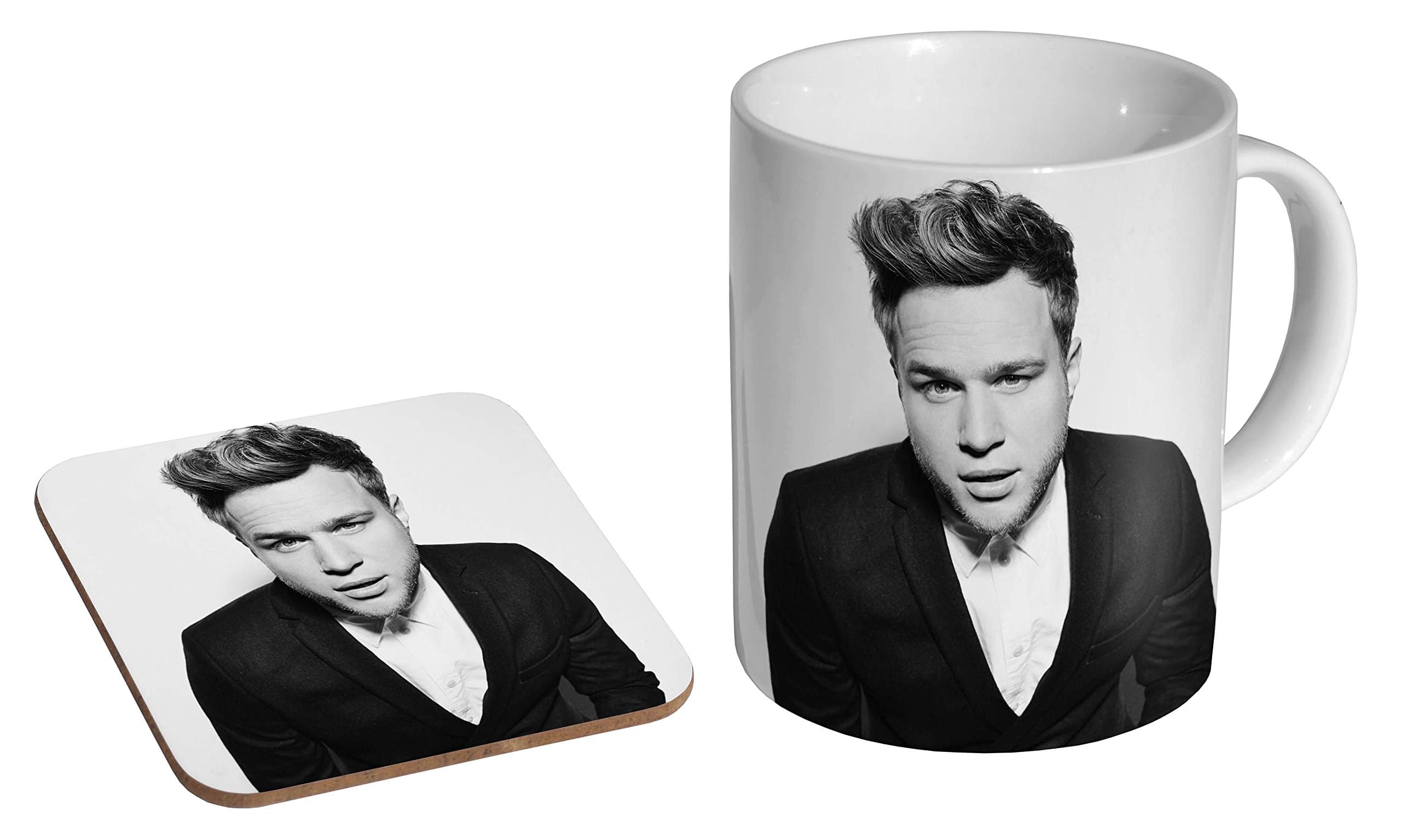 Olly MURS BW Ceramic Coffee Mug + Coaster Gift Set …