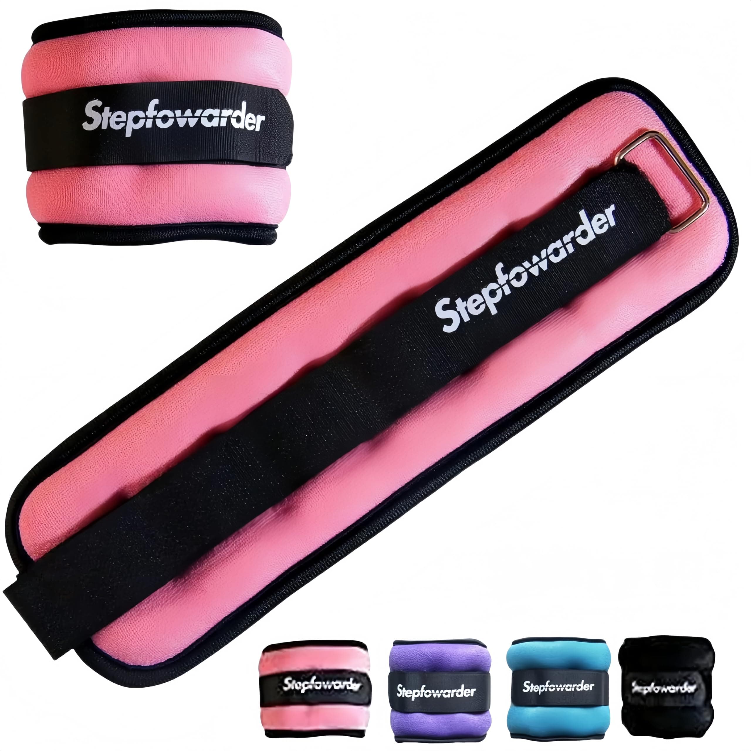 1-4 Lbs Ankle Weights Pair Set with Adjustable Strap for Arm, Hand & Leg, Walking, Jogging, Gymnastics, Aerobics - Ankle/Wrist Weights for Women, Men, Kids