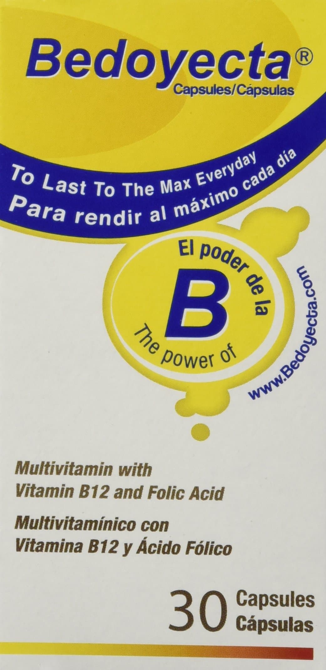 Bedoyecta Multivitamin Capsules 30ct