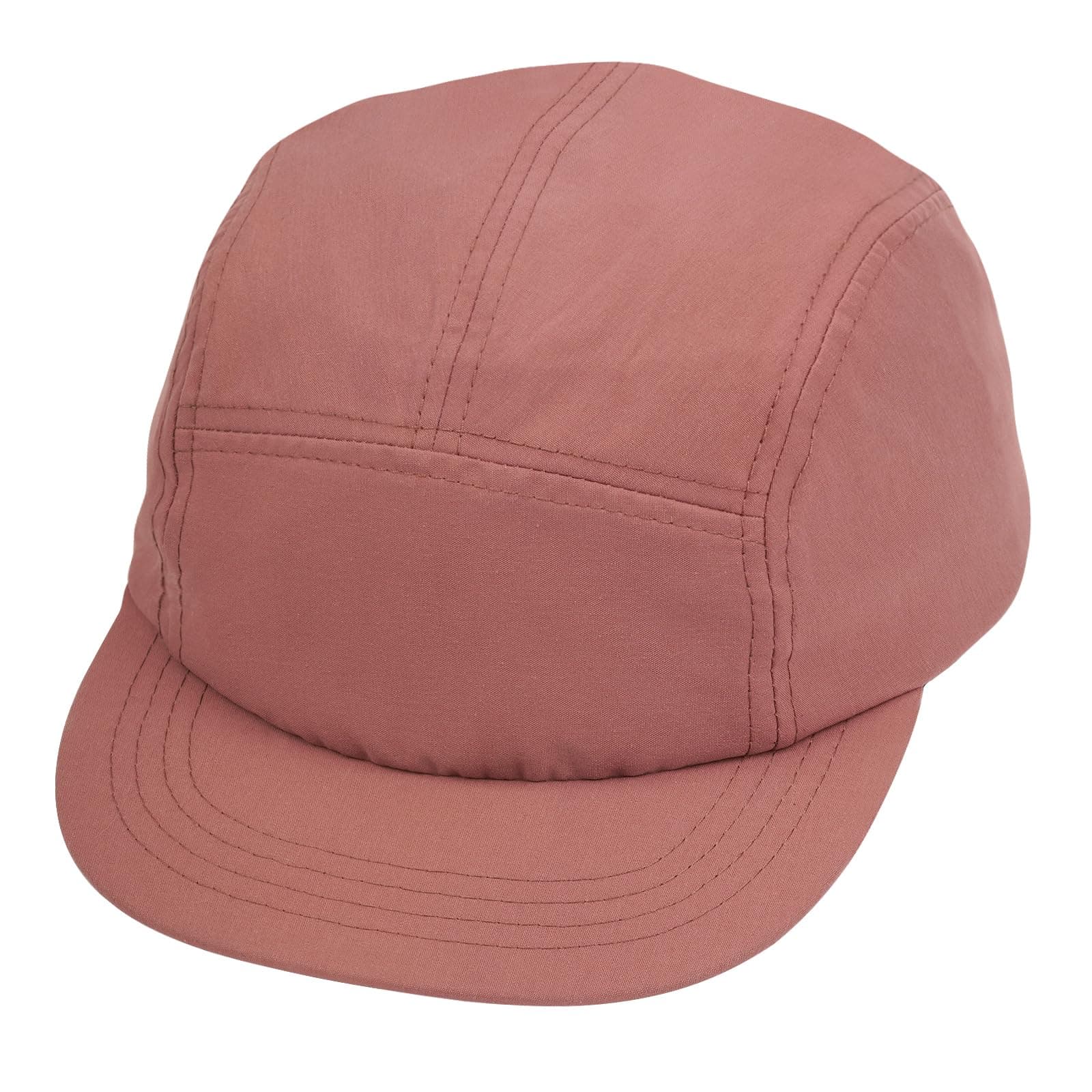 5 Panel Hat for Men, Quick Drying Sun Hat Unique Design Short Brim Bump Cap