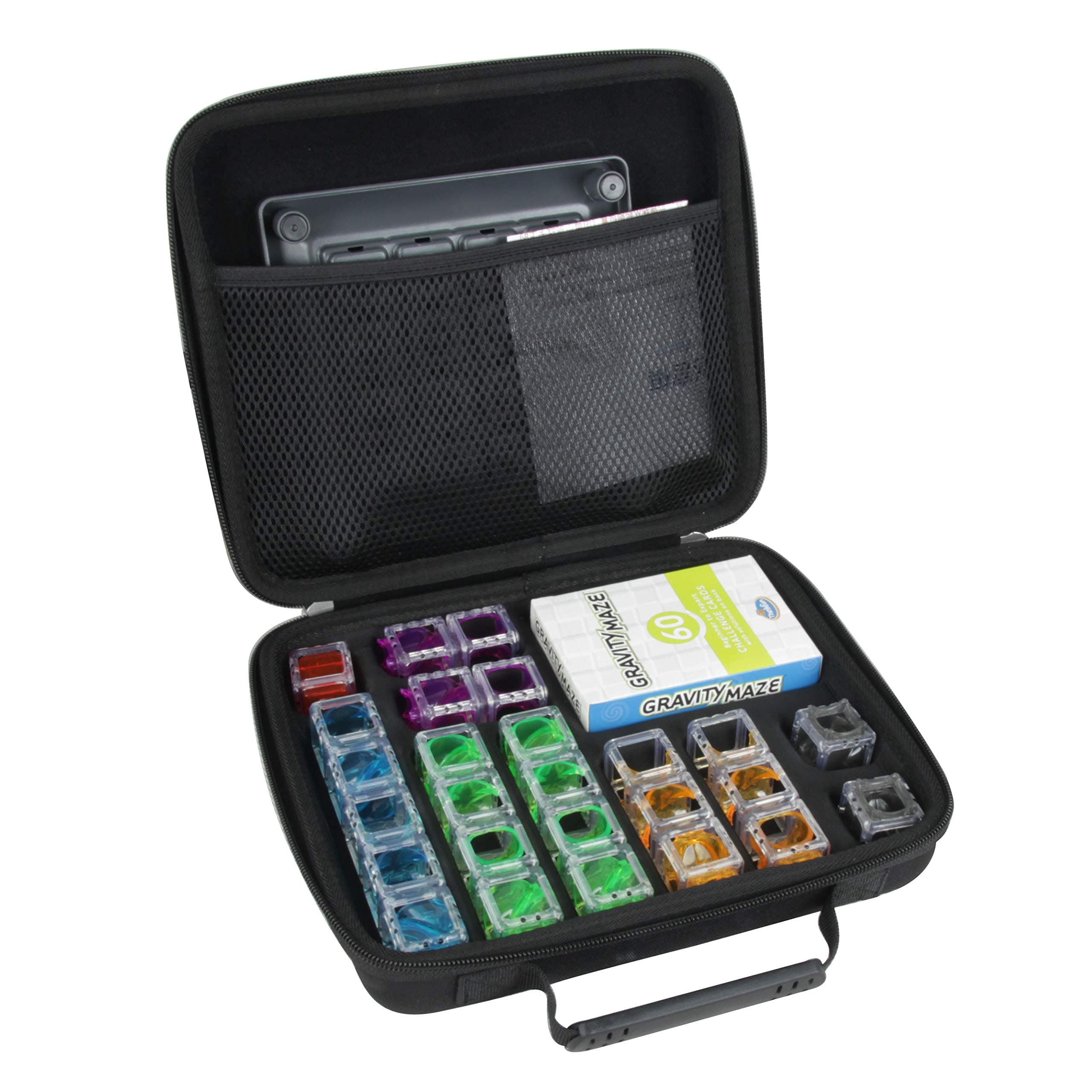 Hermitshell Hard Travel Case for Thinkfun Gravity Maze Marble Run Logic Game and STEM Toy(Case for Gravity Maze, Black)