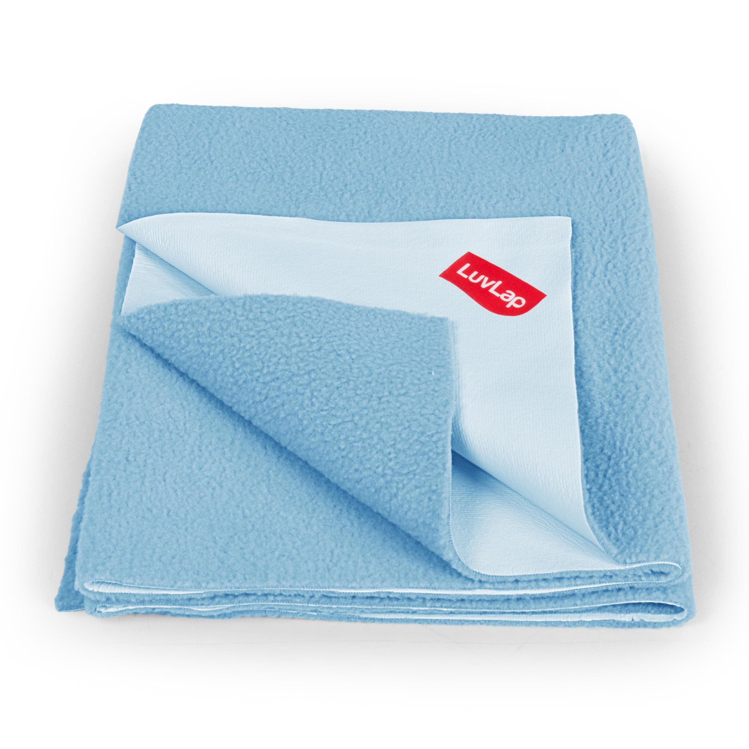 Luv Lap Instadry Extra Absorbent Dry Sheet/Bed Protector - Sky Blue, 0m+ - Large 100 x 140cm